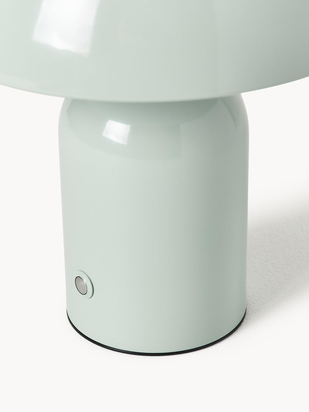 Petite lampe à poser LED mobile Elmo, intensité ajustable - Vert menthe, haute brillance