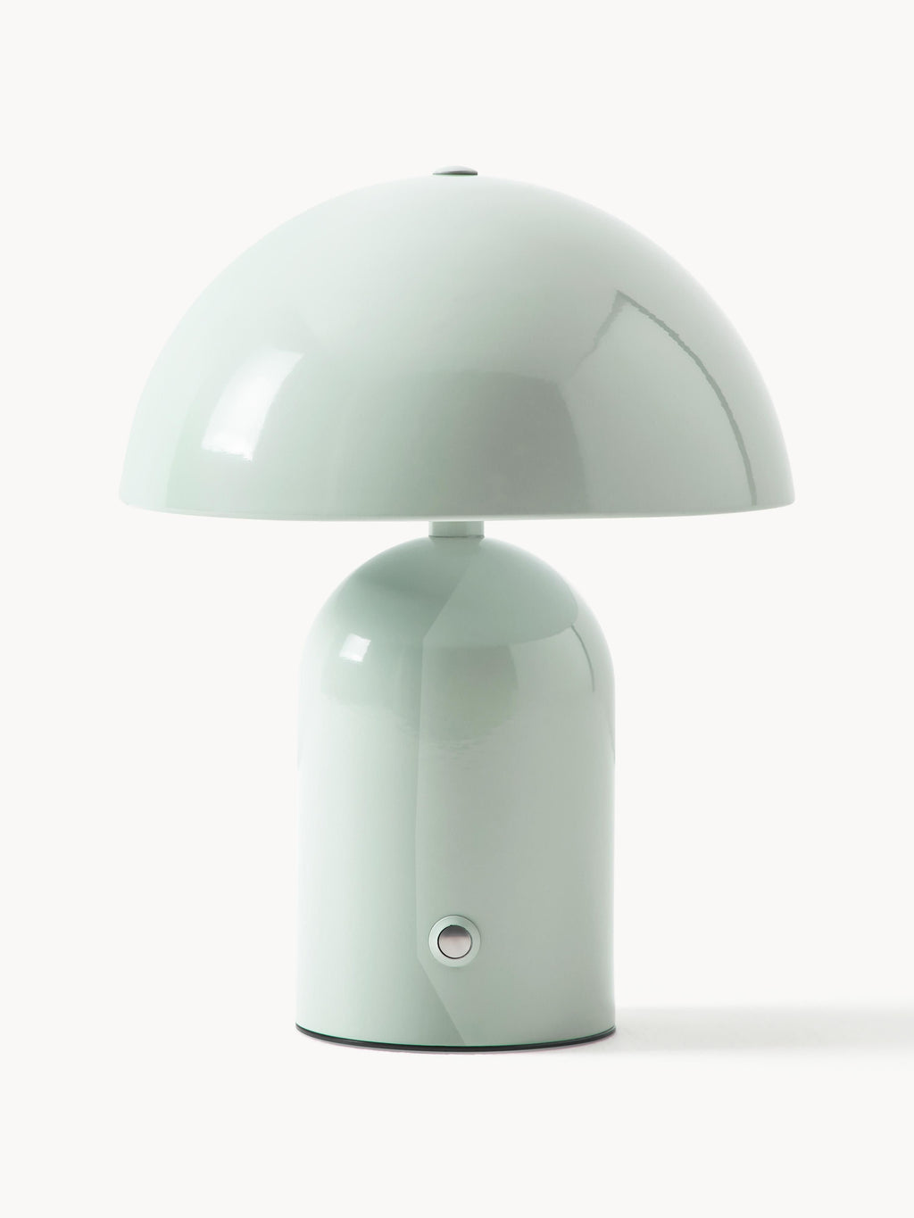 Petite lampe à poser LED mobile Elmo, intensité ajustable - Vert menthe, haute brillance
