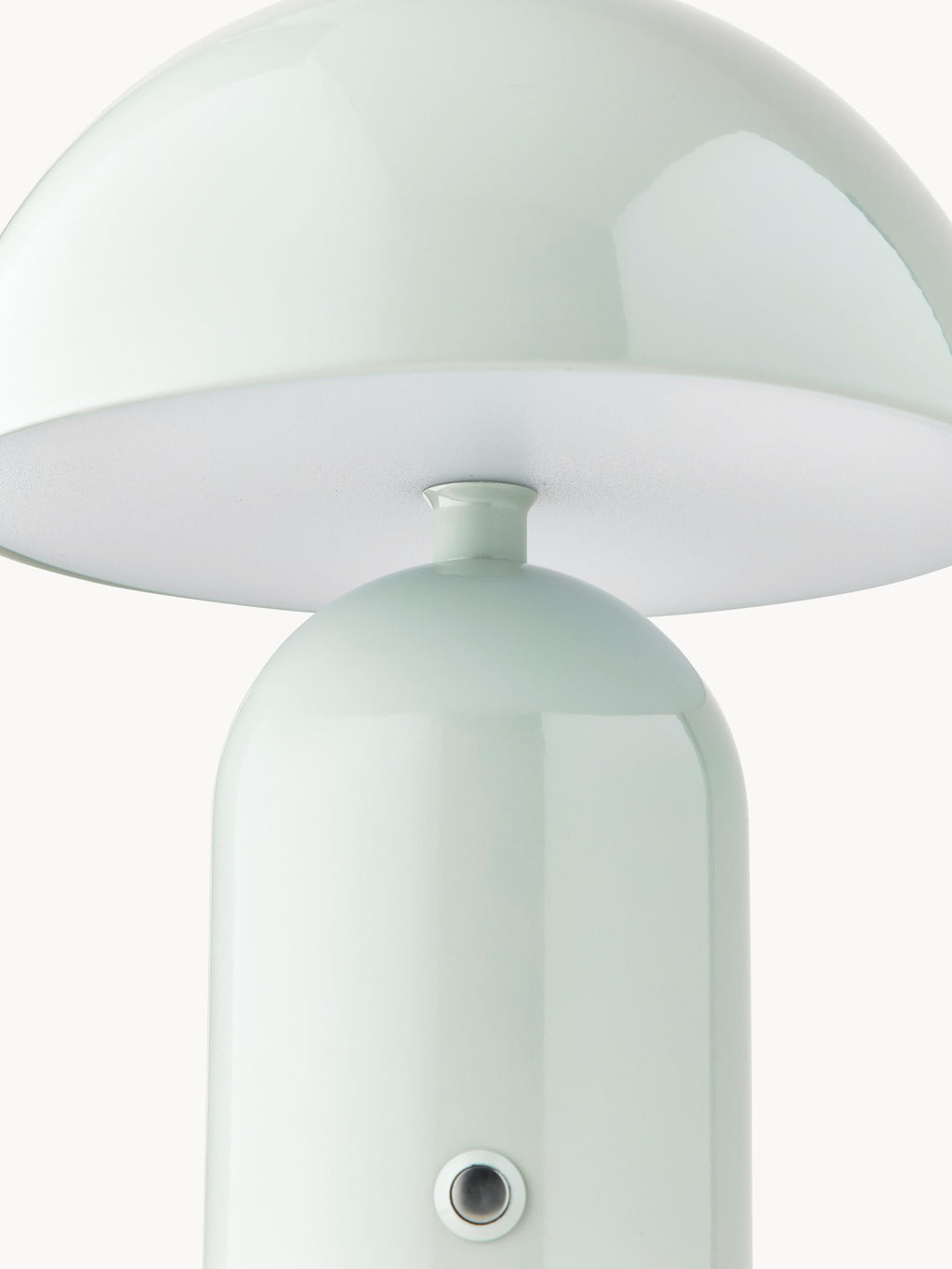Petite lampe à poser LED mobile Elmo, intensité ajustable - Vert menthe, haute brillance