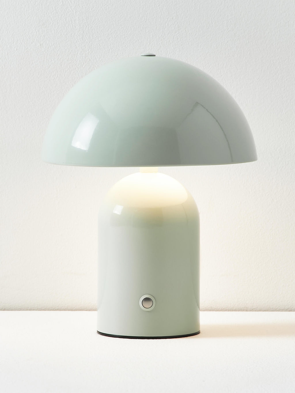 Petite lampe à poser LED mobile Elmo, intensité ajustable - Vert menthe, haute brillance