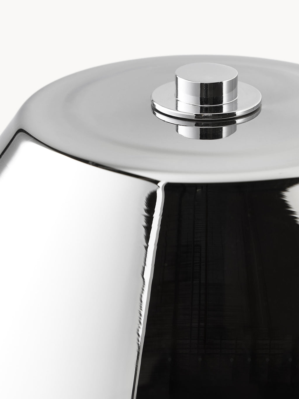 Lampe à poser ajustable en verre réfléchissant Volund - Gris chrome, surface réfléchissante
