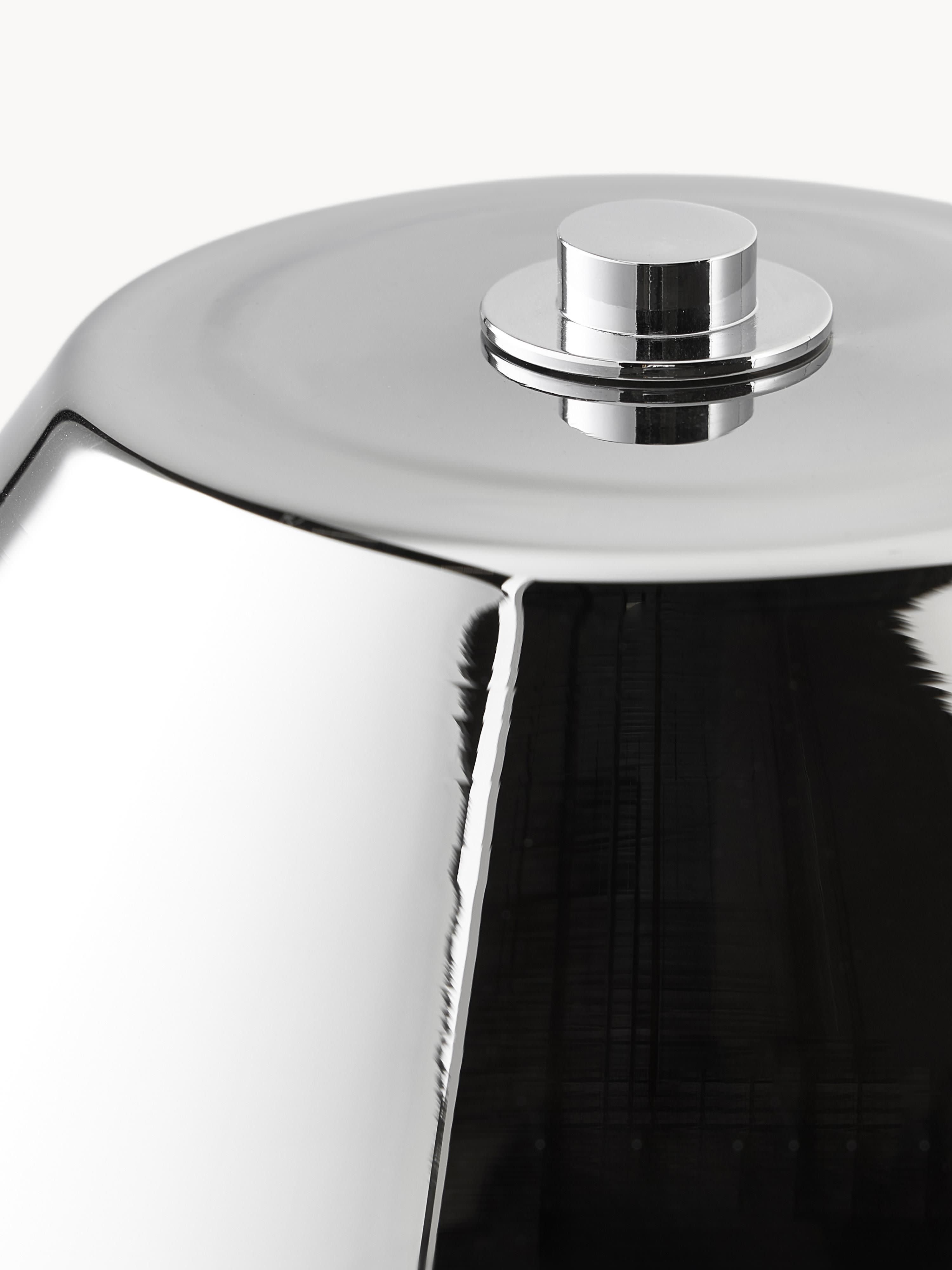 Lampe à poser ajustable en verre réfléchissant Volund - Gris chrome, surface réfléchissante