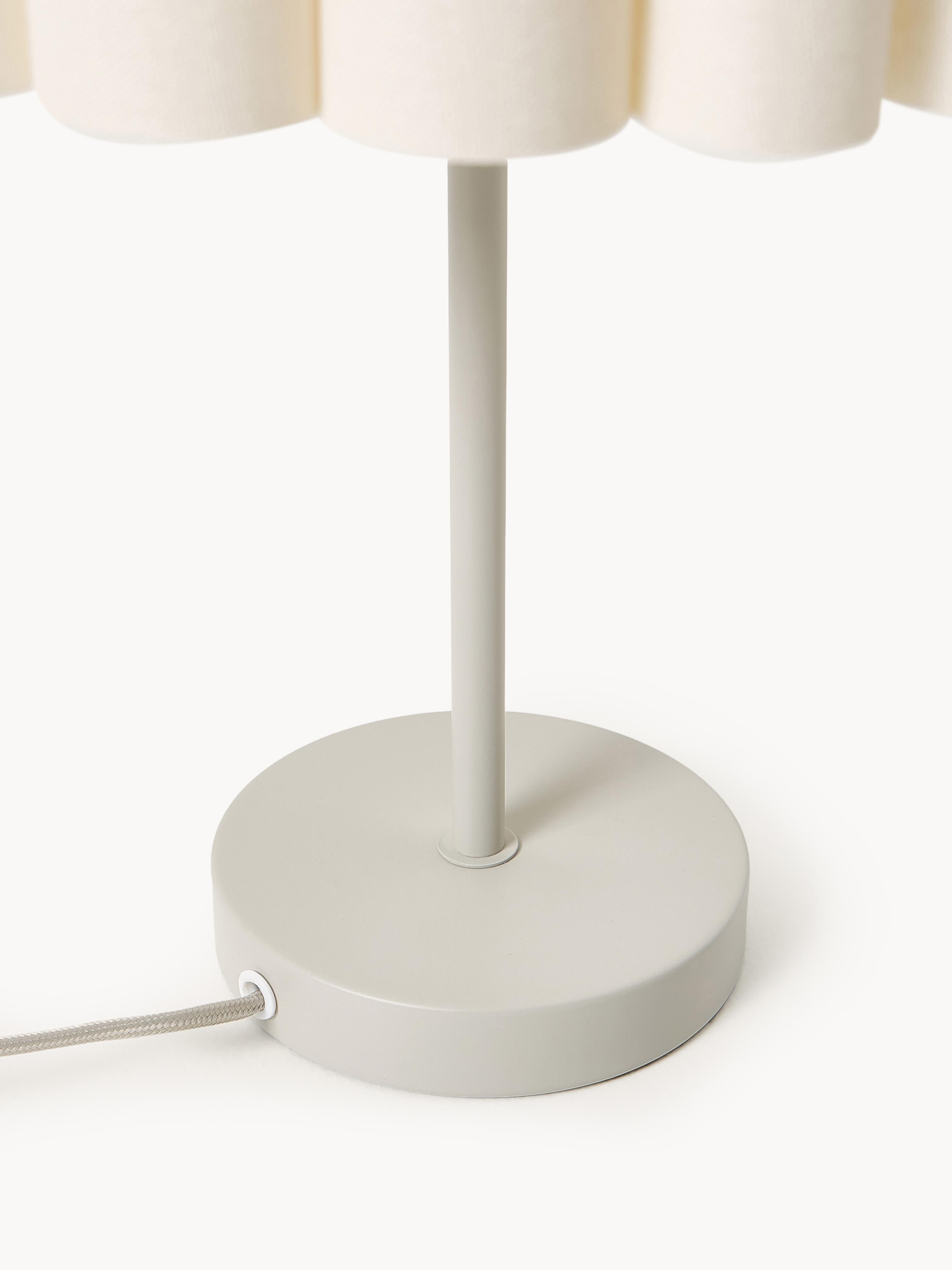 Lampe à poser en lin Bjartmar - Beige clair
