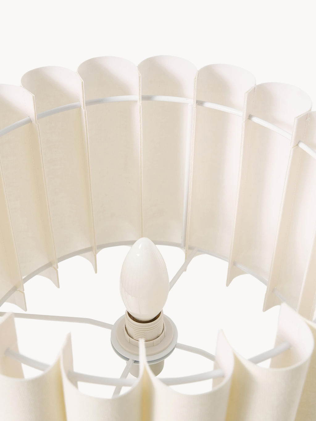 Lampe à poser en lin Bjartmar - Beige clair
