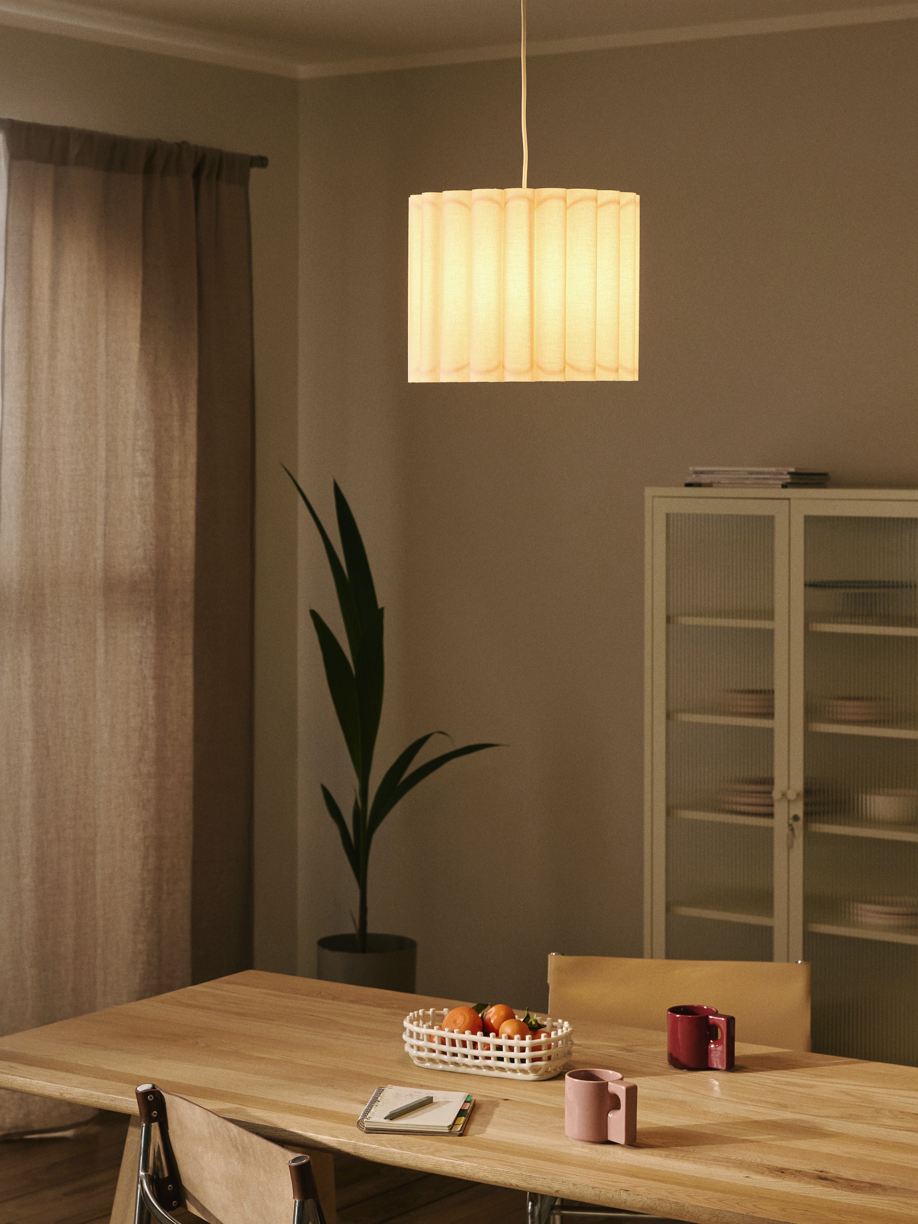 Suspension en lin Bjartmar - Beige clair