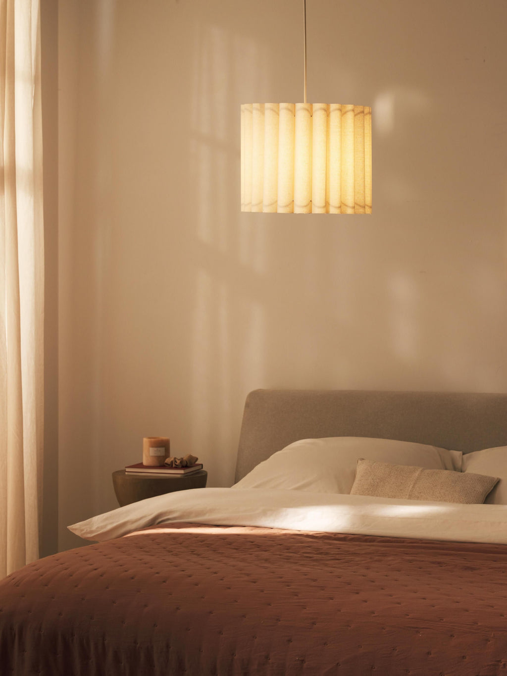 Suspension en lin Bjartmar - Beige clair