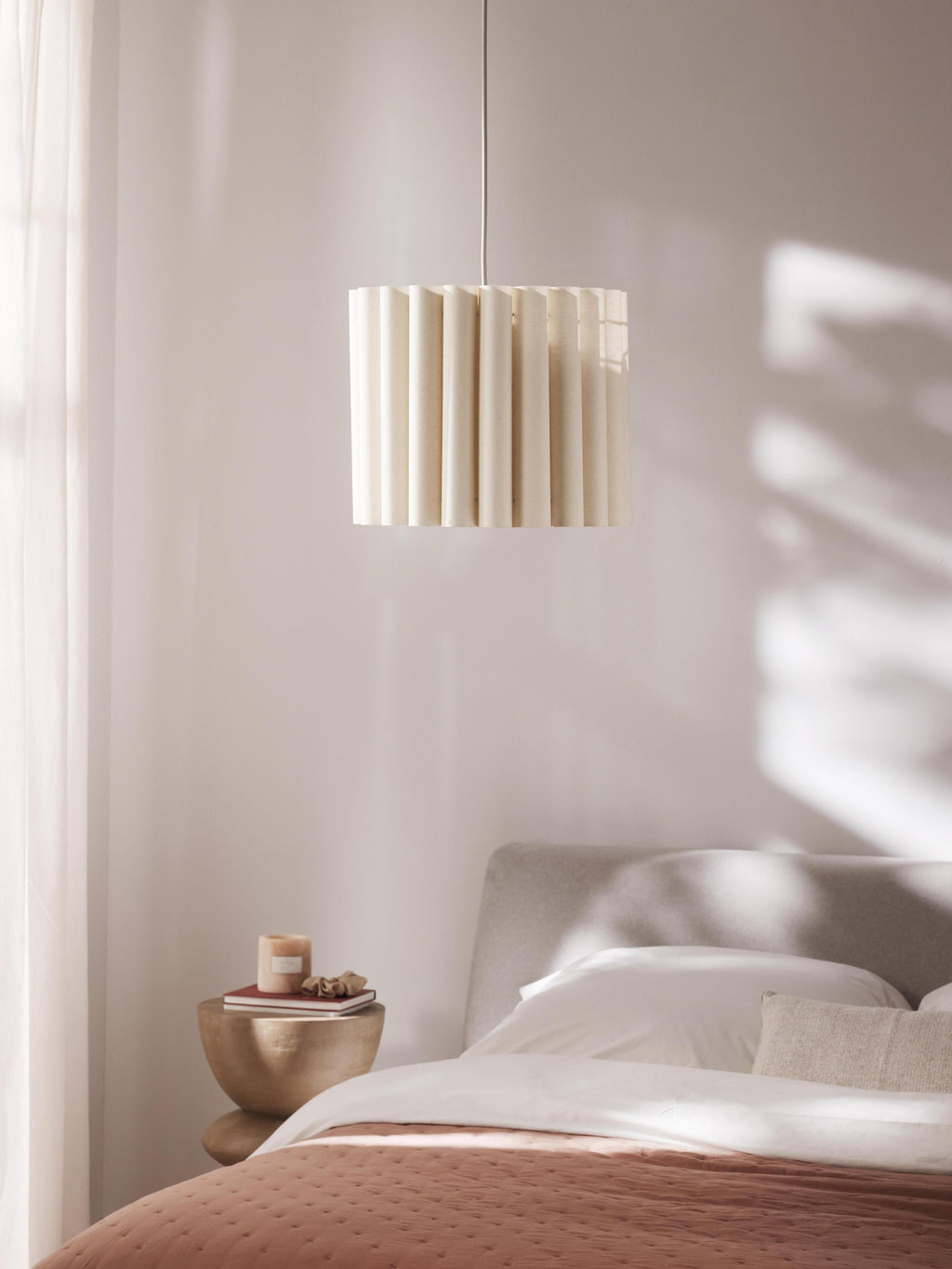 Suspension en lin Bjartmar - Beige clair