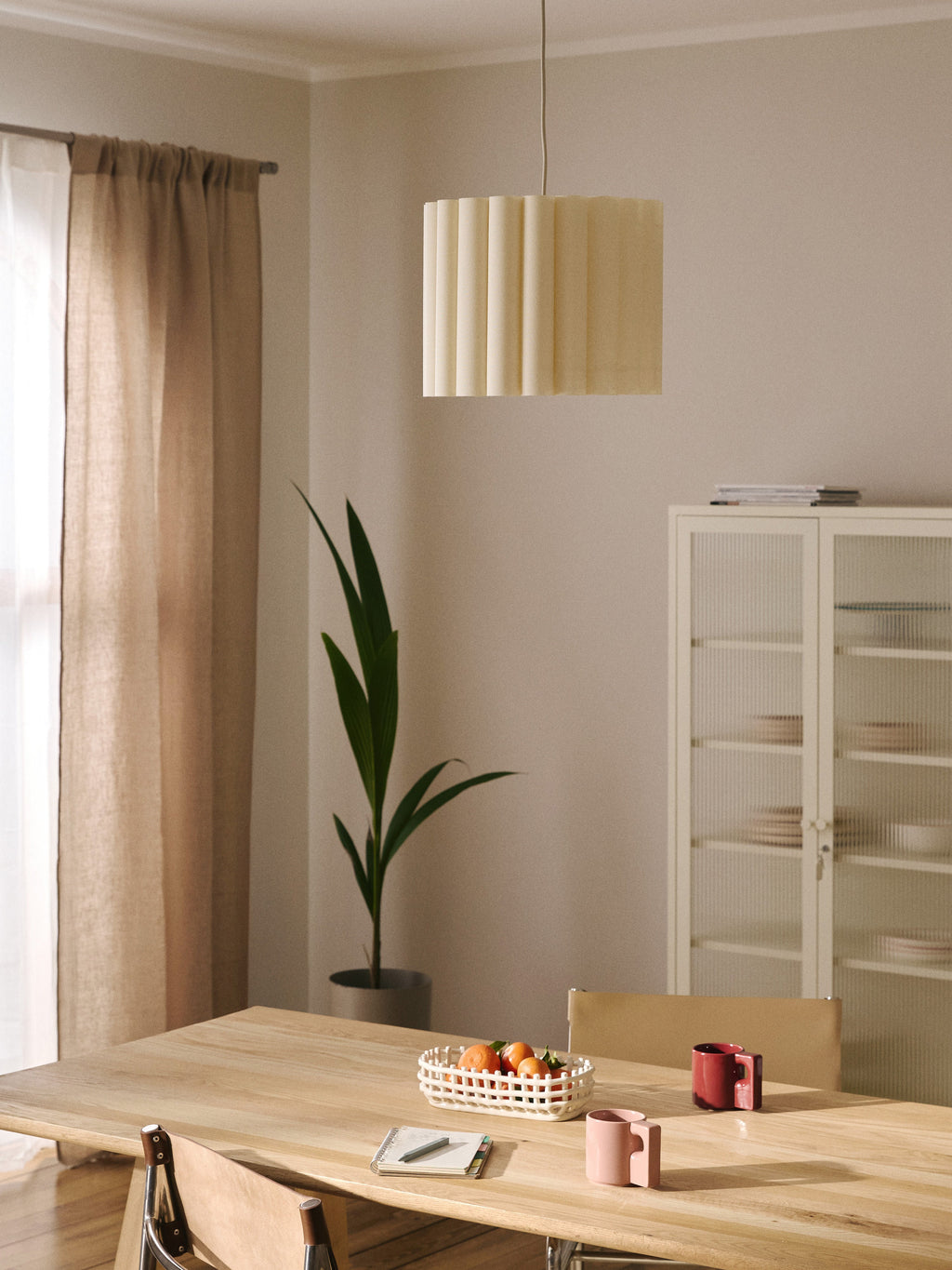 Suspension en lin Bjartmar - Beige clair