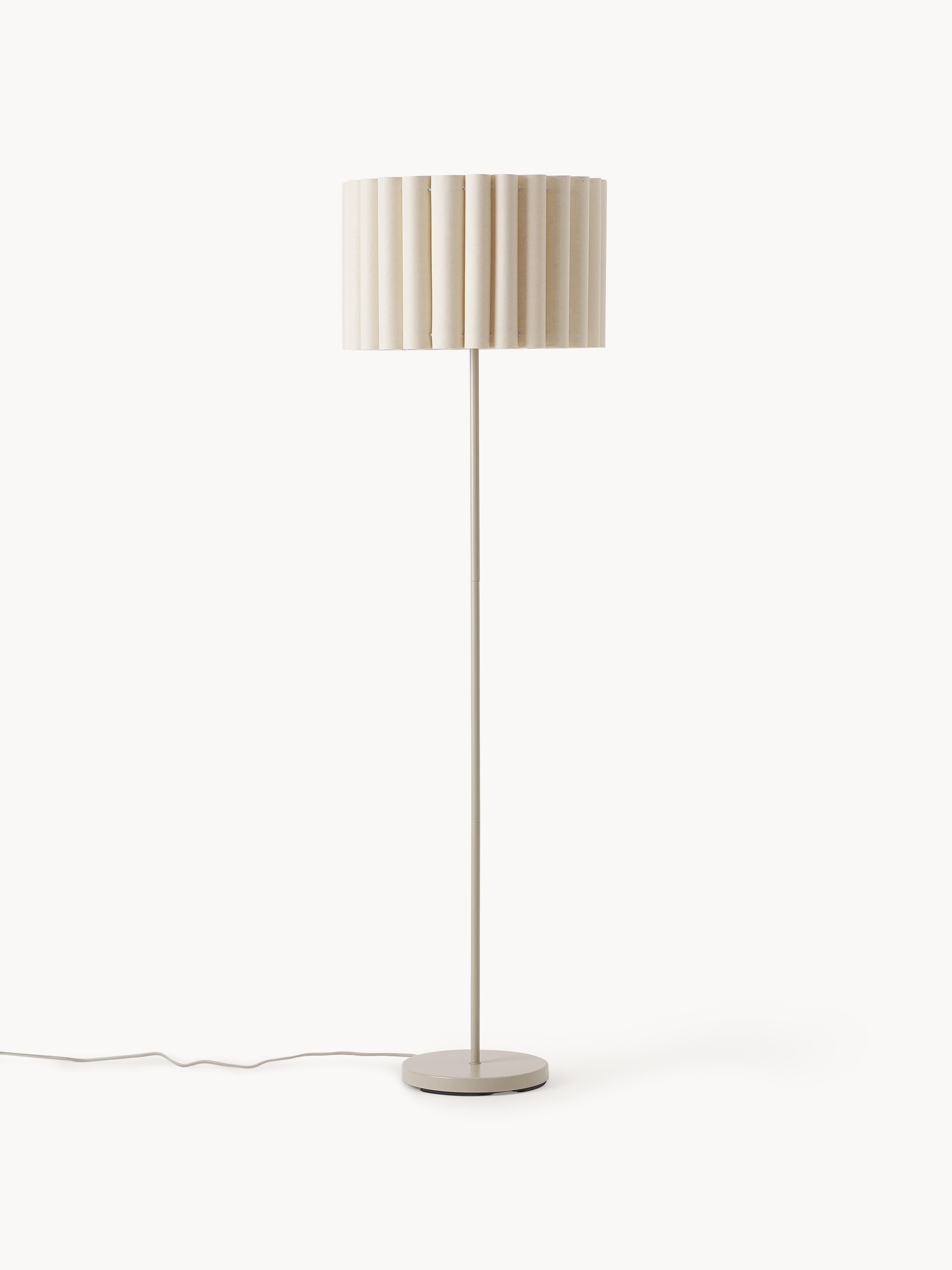 Lampadaire en lin Bjartmar - Beige clair