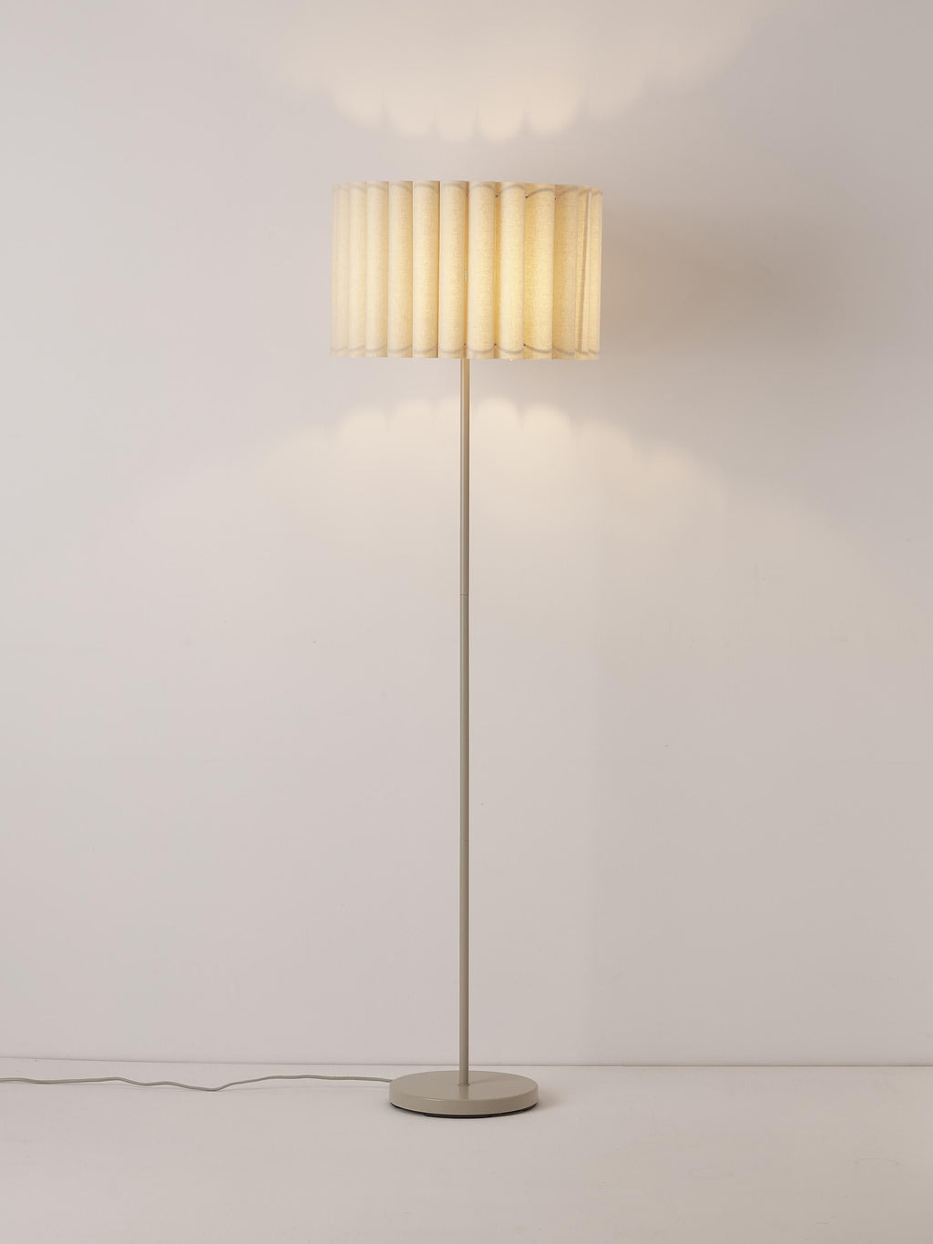 Lampadaire en lin Bjartmar - Beige clair