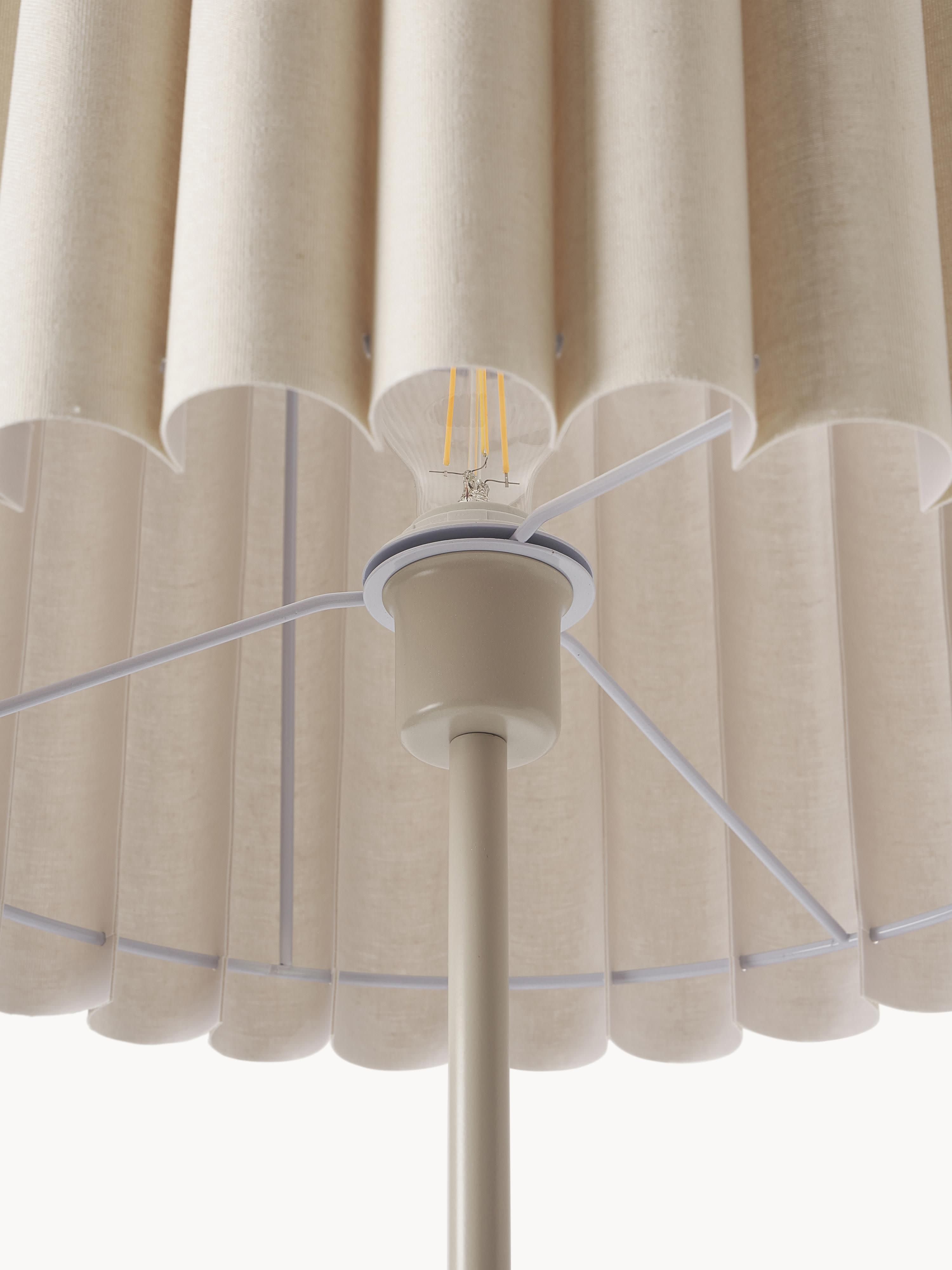 Lampadaire en lin Bjartmar - Beige clair