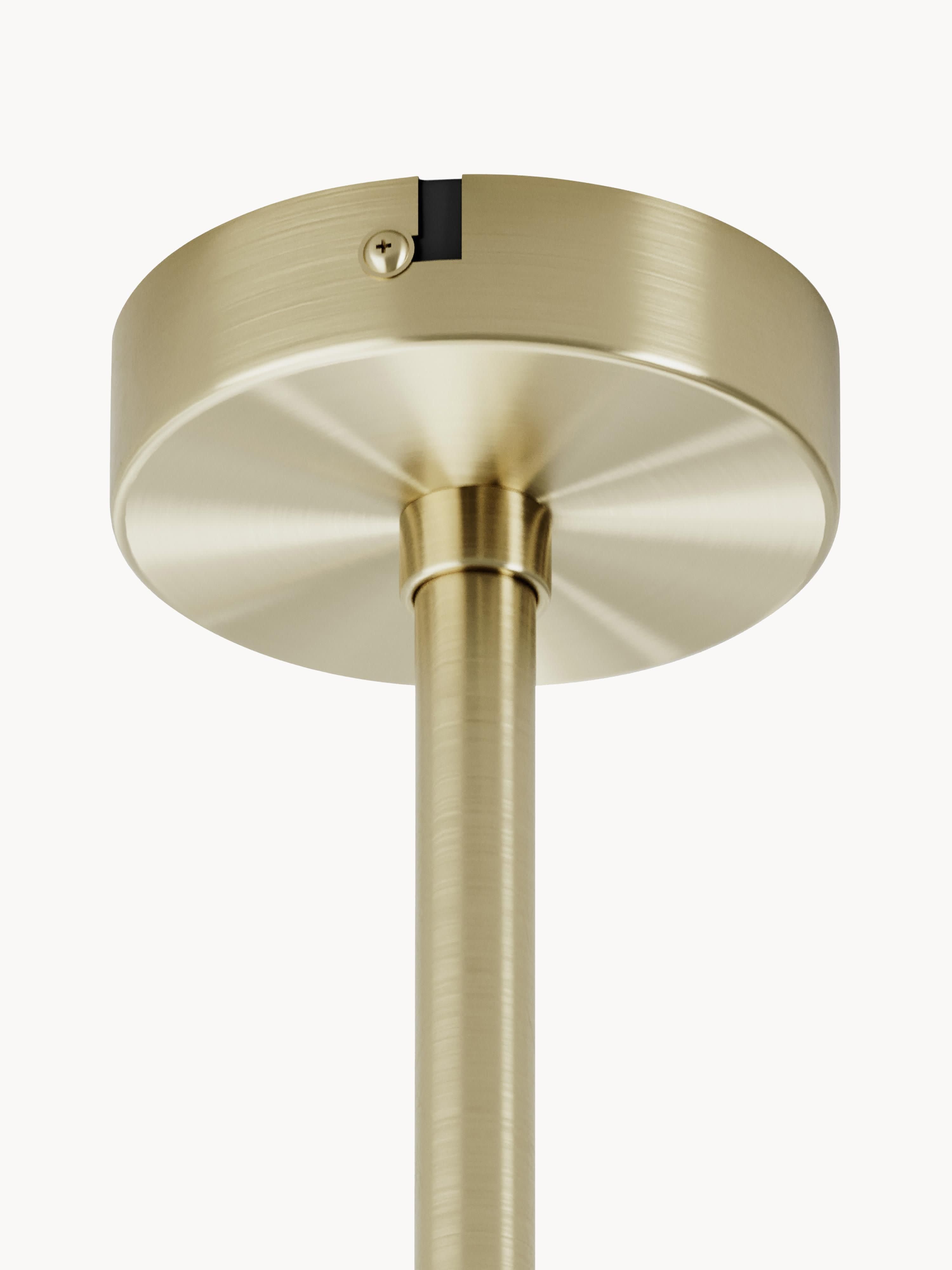 Plafonnier design Thorvard - Blanc cassé, couleur dorée
