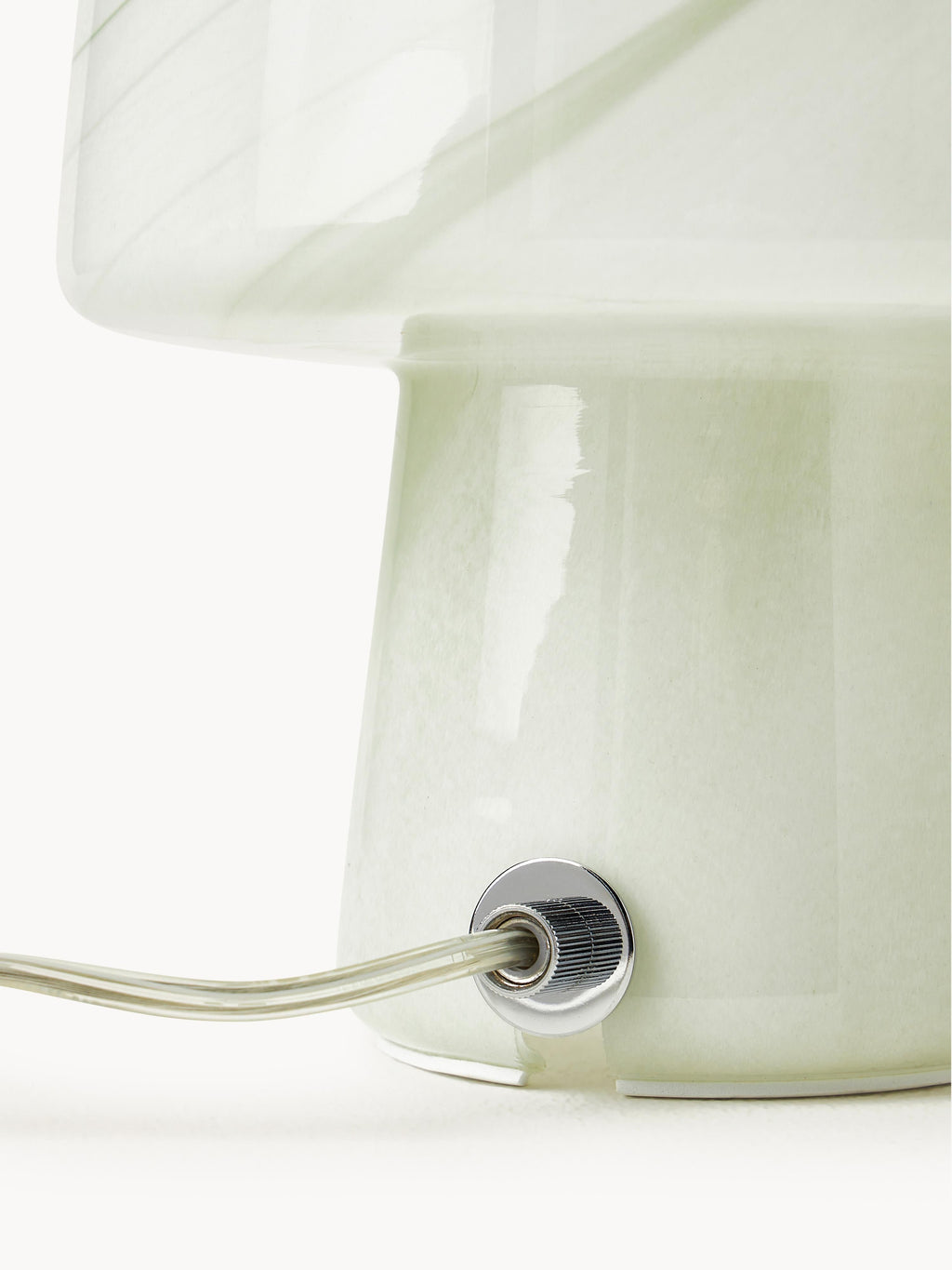 Petite lampe à poser aspect marbre Ean - Vert olive look marbre