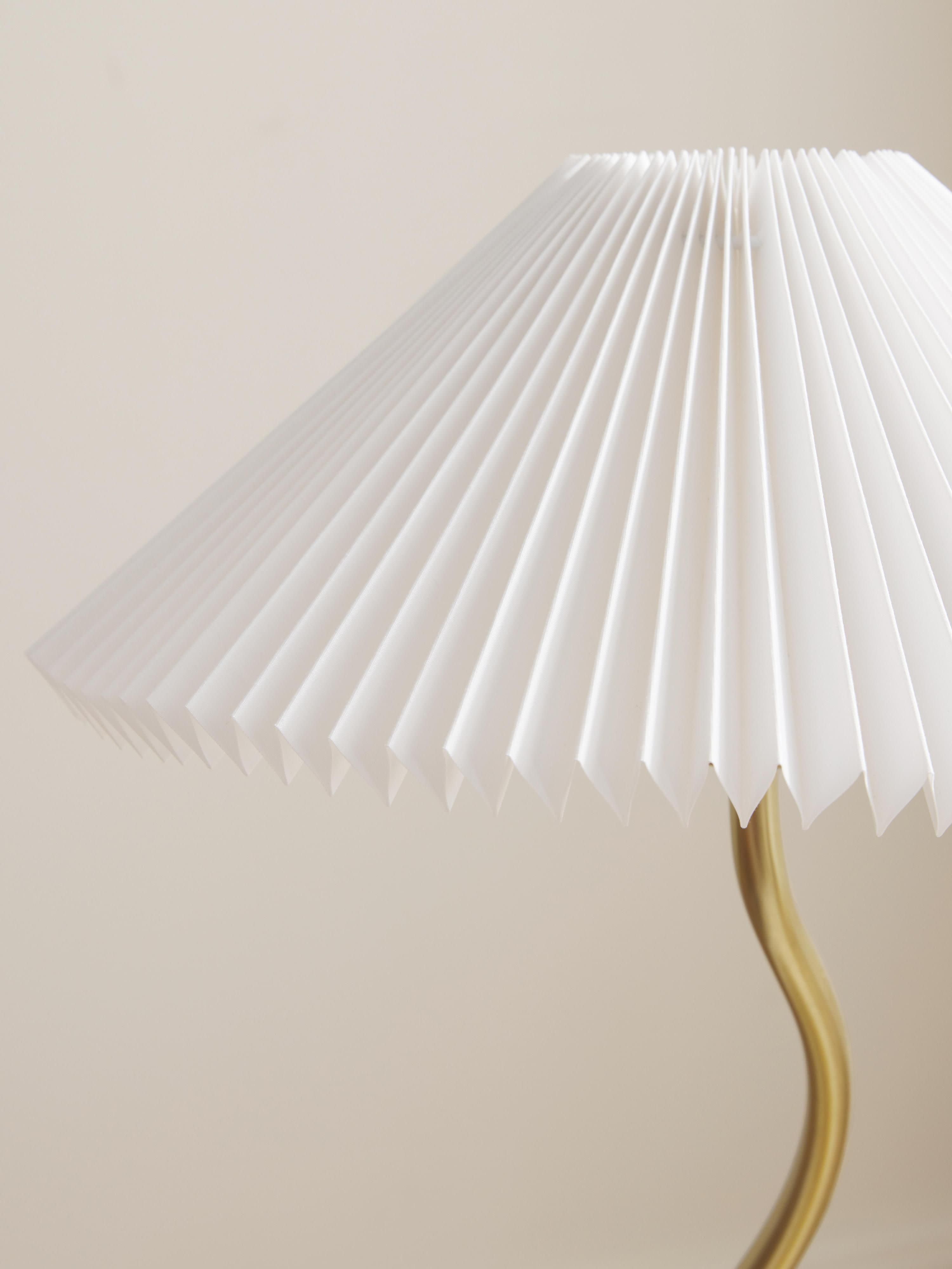 Lampe à poser Hjor - Blanc, doré