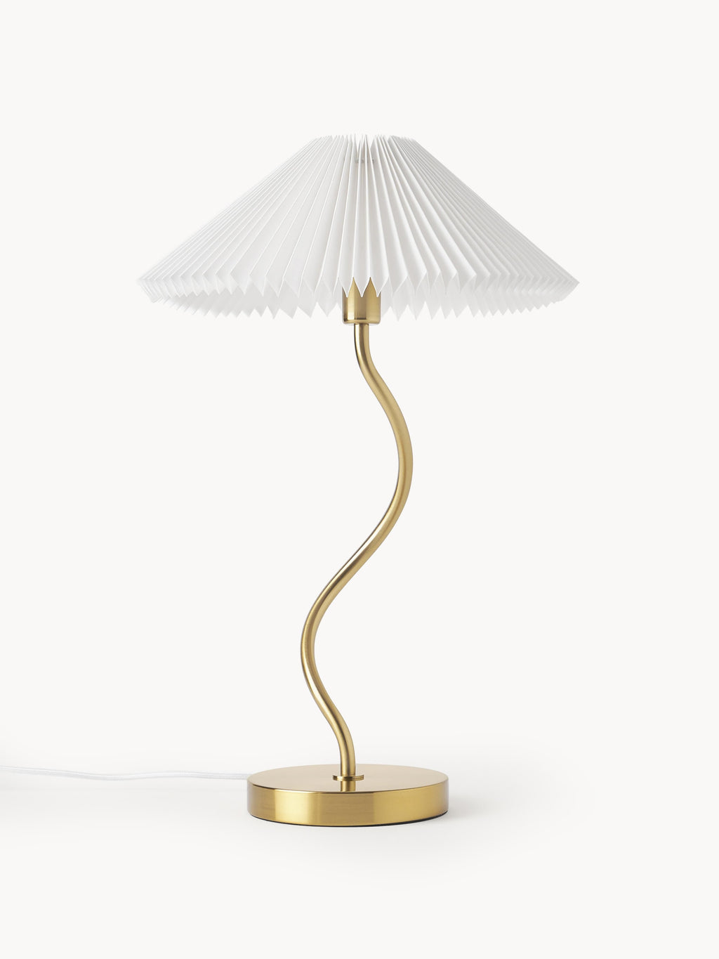 Lampe à poser Hjor - Blanc, doré