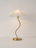 Lampe à poser Hjor - Blanc, doré