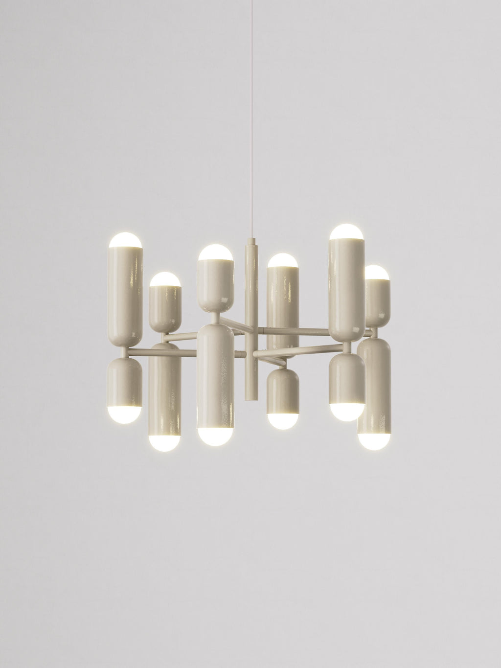 Suspension LED Walder - Blanc cassé