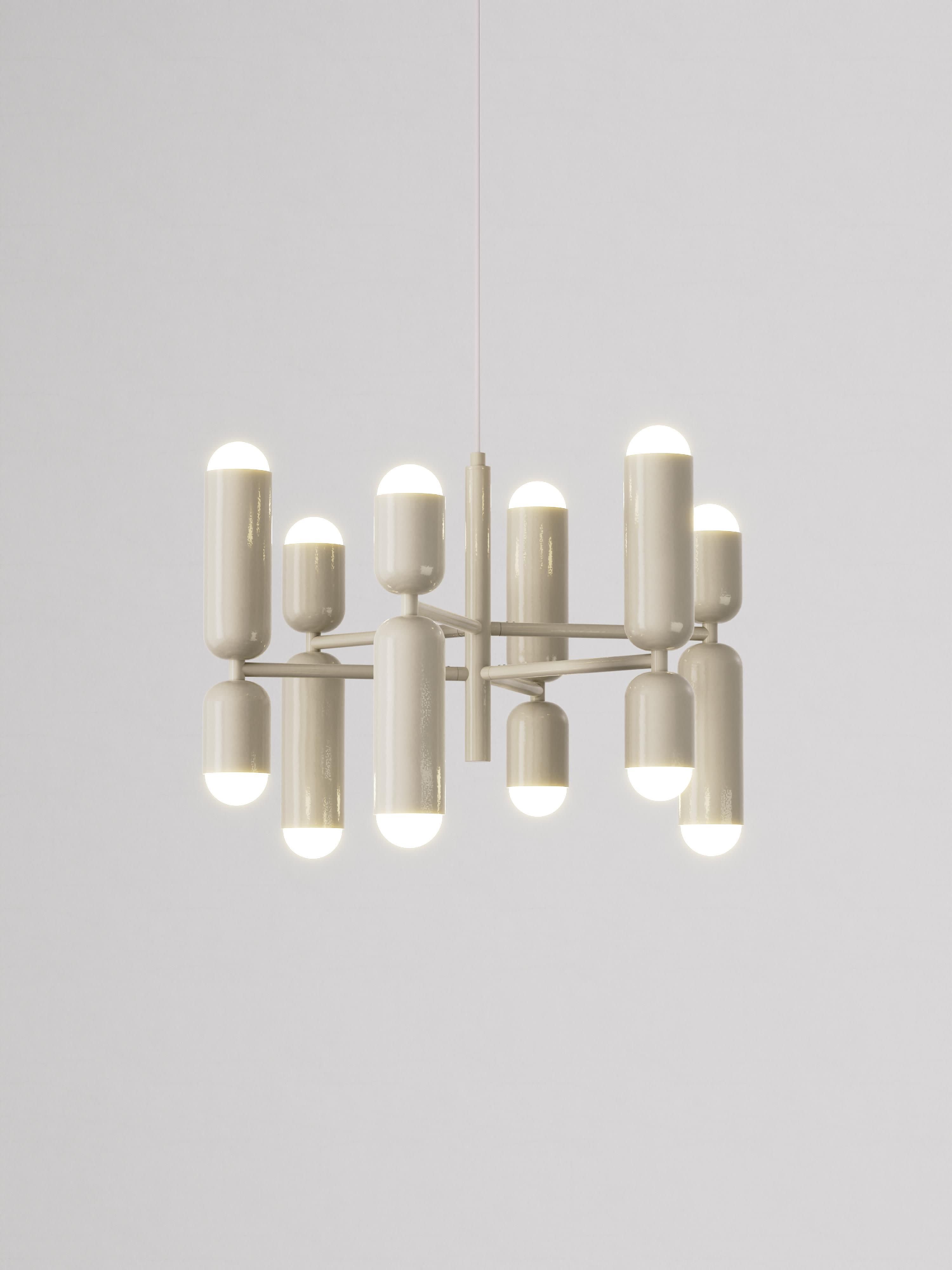 Suspension LED Walder - Blanc cassé