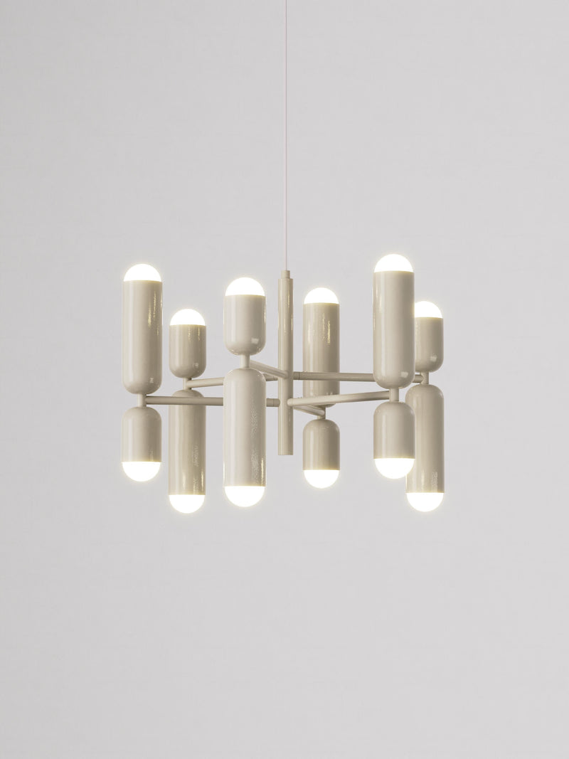 Suspension LED Walder - Blanc cassé