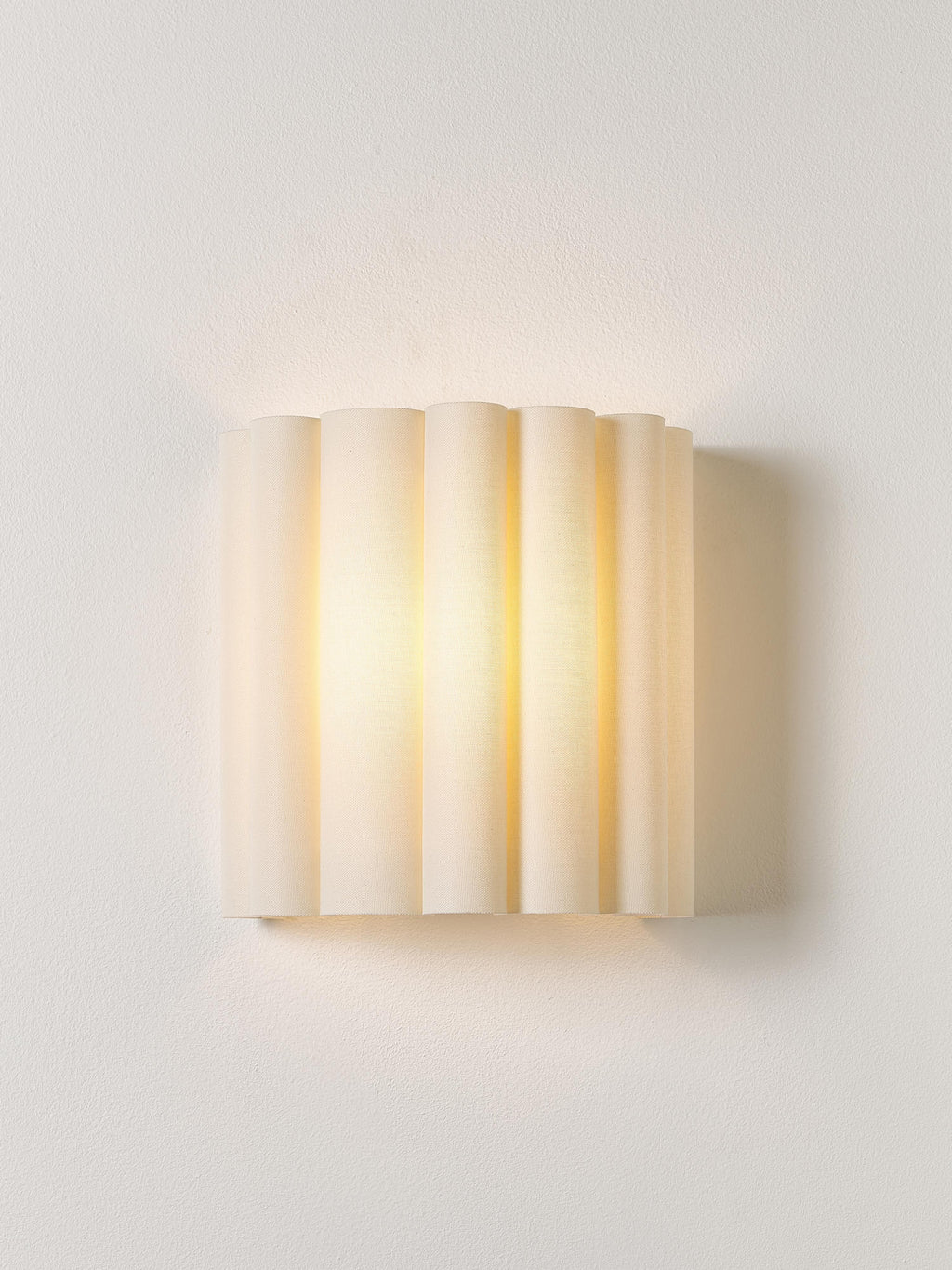 Applique murale en lin Bjartmar - Beige clair