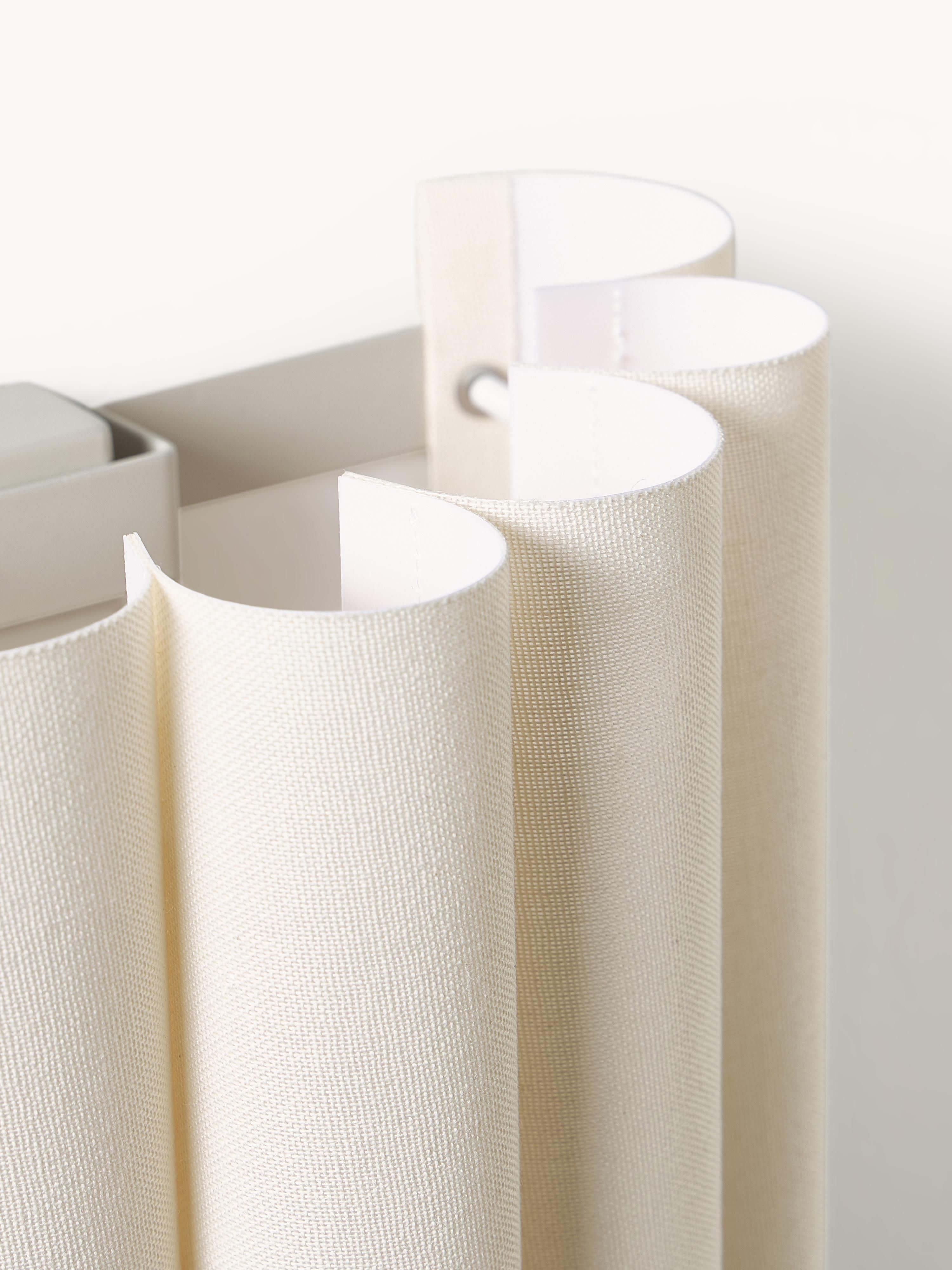 Applique murale en lin Bjartmar - Beige clair
