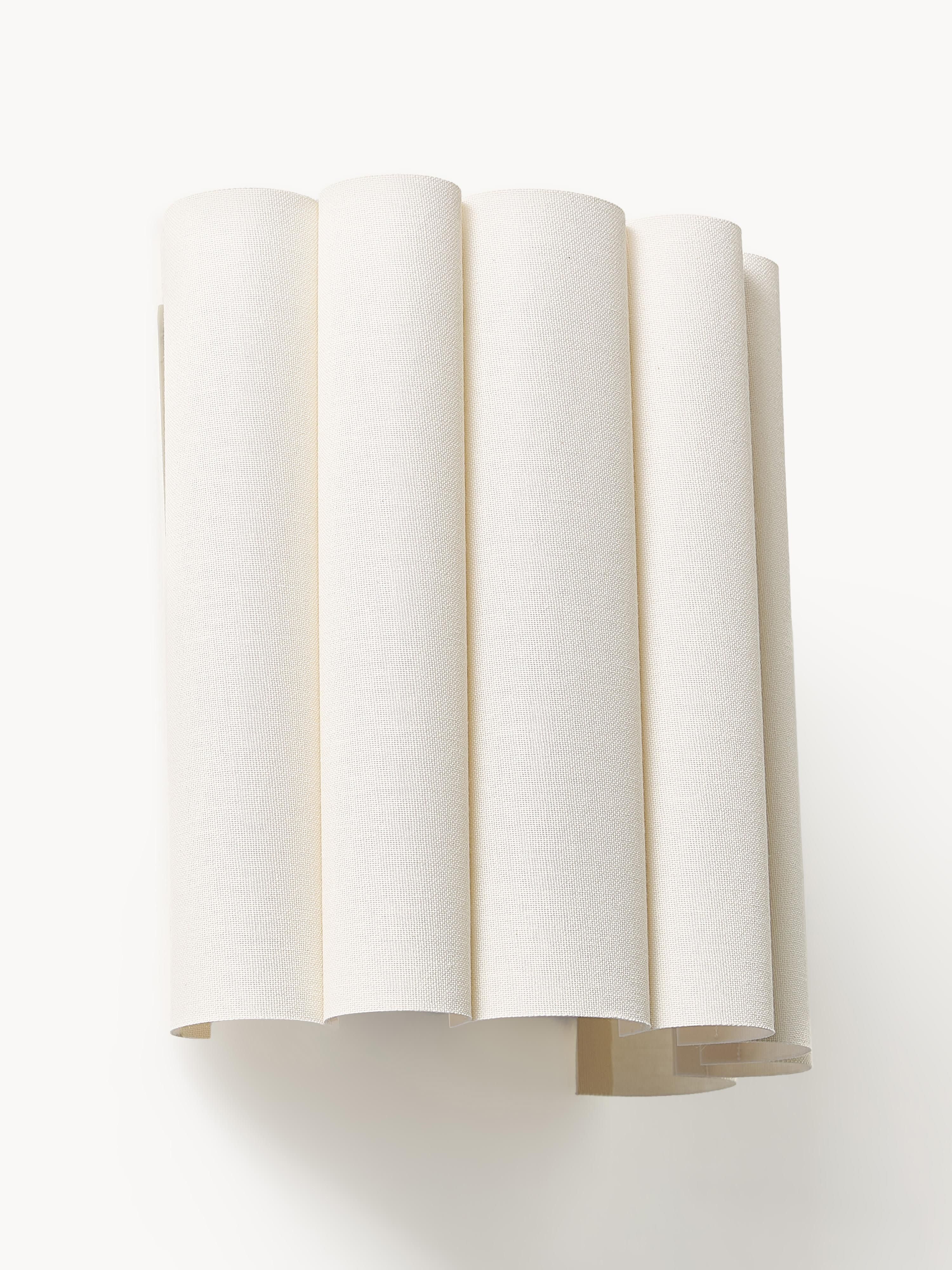 Applique murale en lin Bjartmar - Beige clair