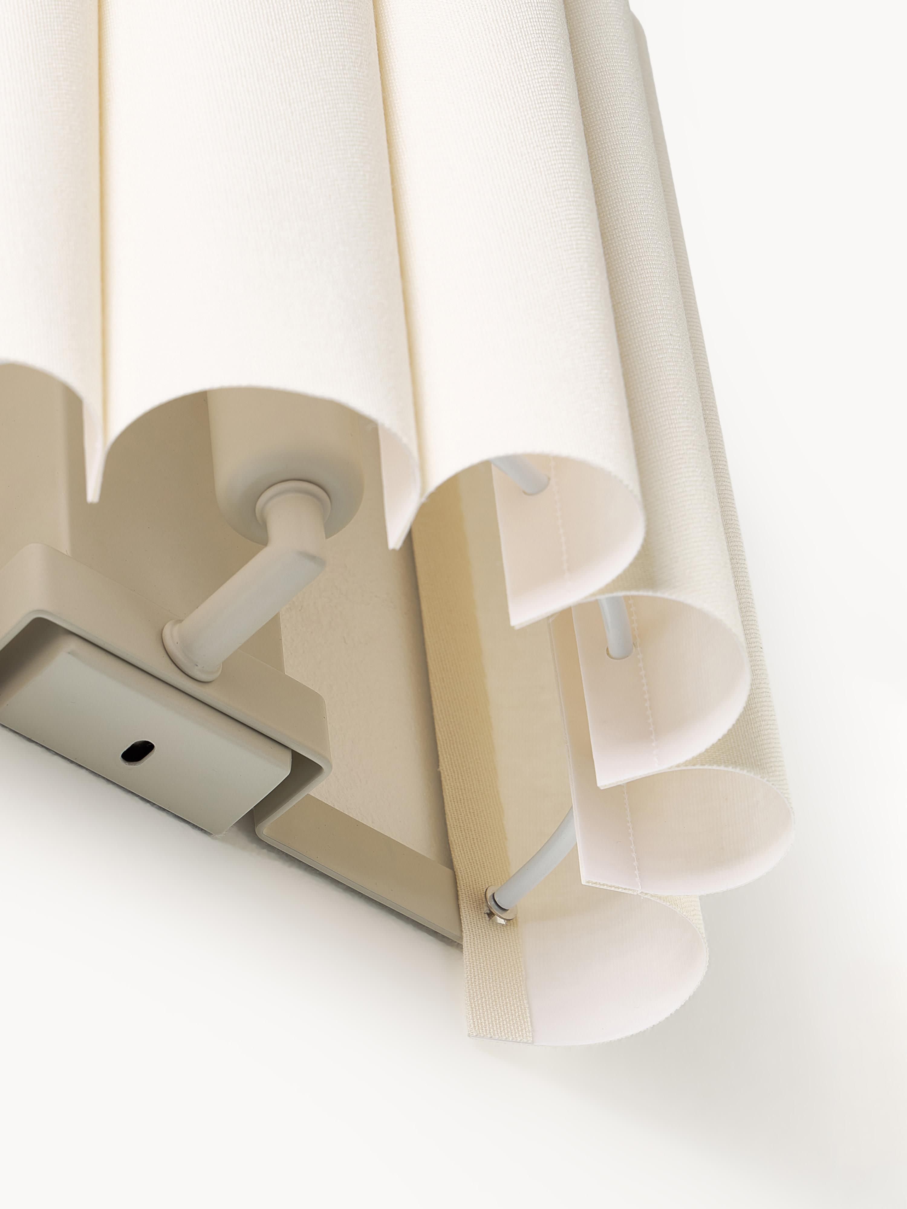 Applique murale en lin Bjartmar - Beige clair