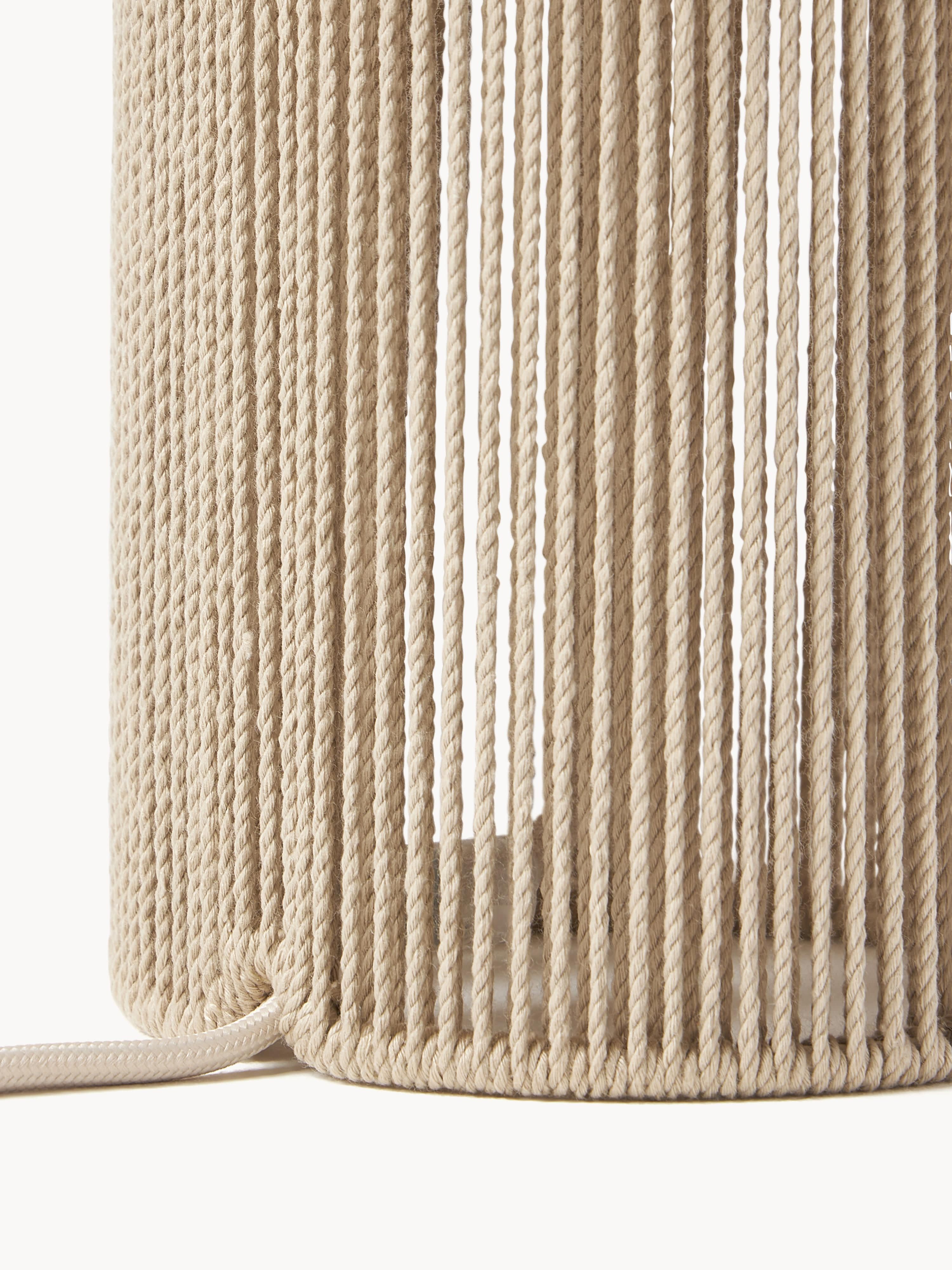 Lampe à poser en fils de lin Matias - Beige