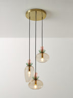 Suspension en verre teinté Kenric - Multicolore, transparent