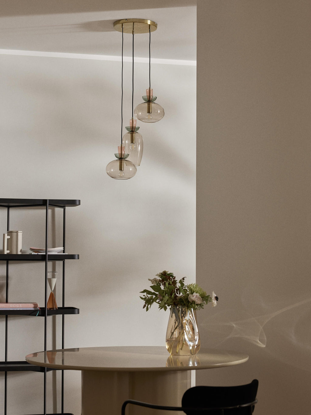 Suspension en verre teinté Kenric - Multicolore, transparent