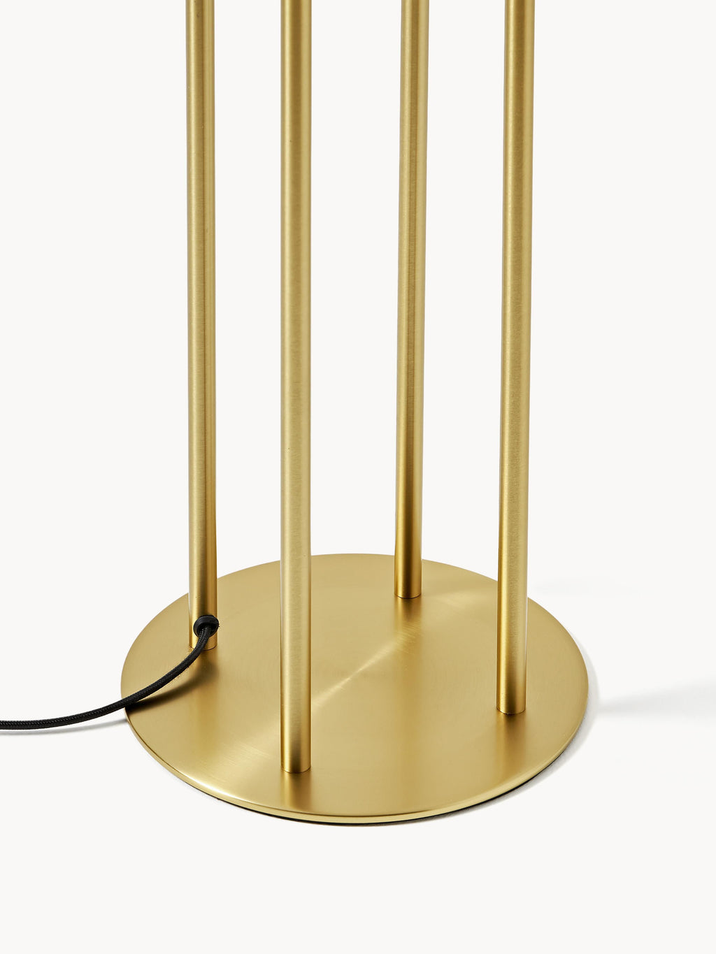 Lampadaire Erne - Blanc cassé, laiton