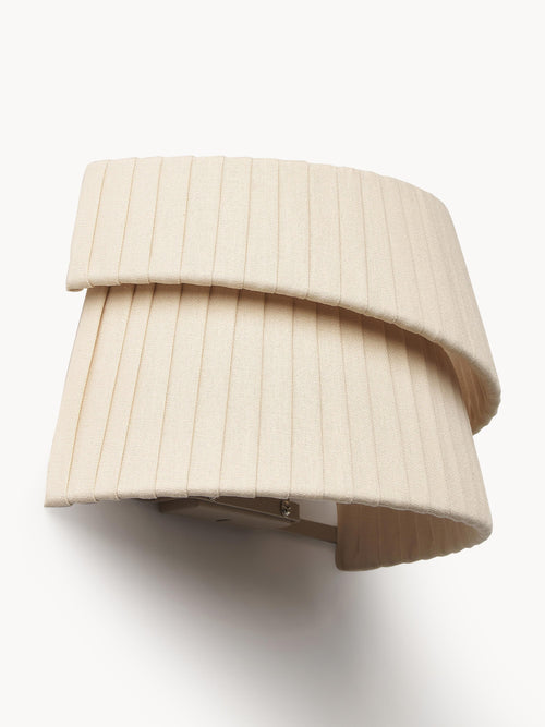 Applique avec abat-jour asymétrique Elfrad - Beige