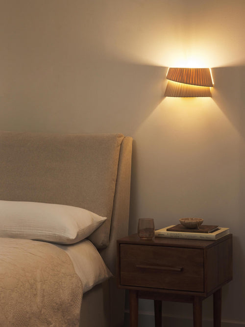 Applique avec abat-jour asymétrique Elfrad - Beige