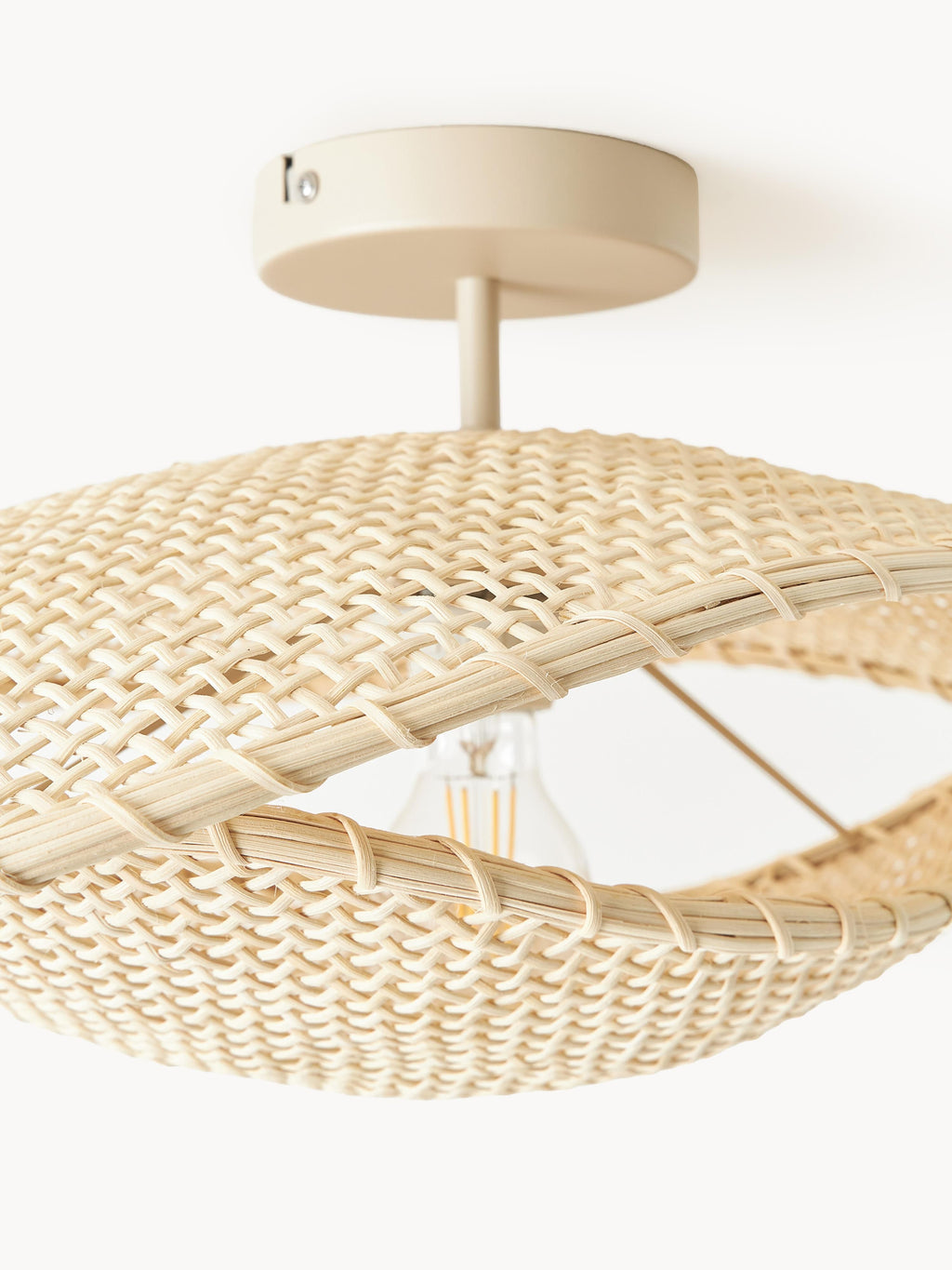 Plafonnier en rotin Tobbe - Beige