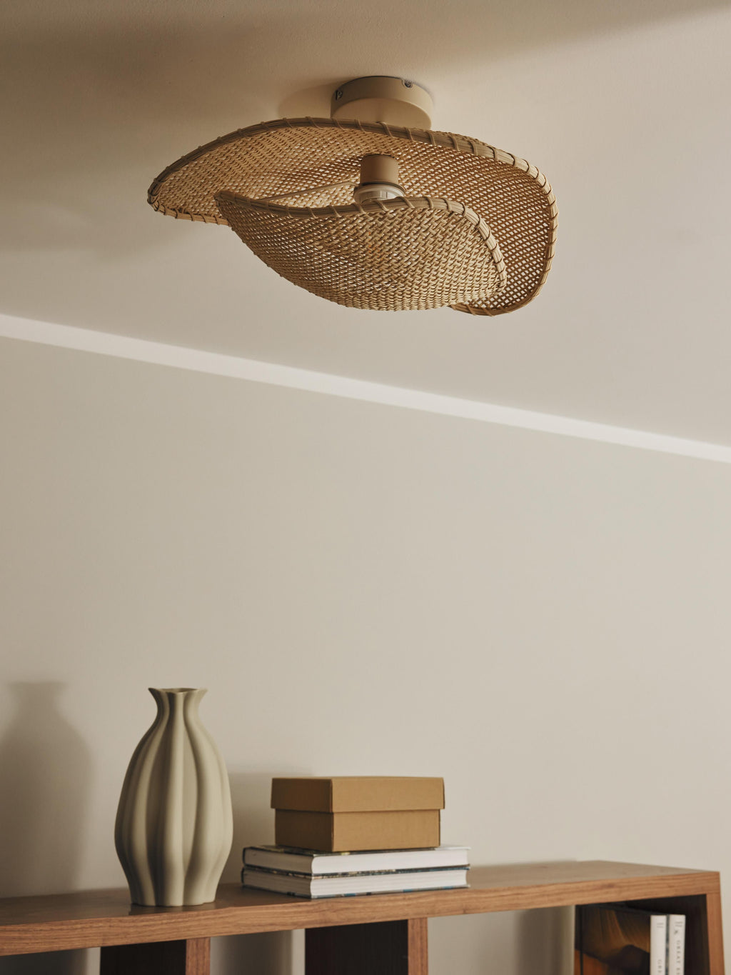 Plafonnier en rotin Tobbe - Beige