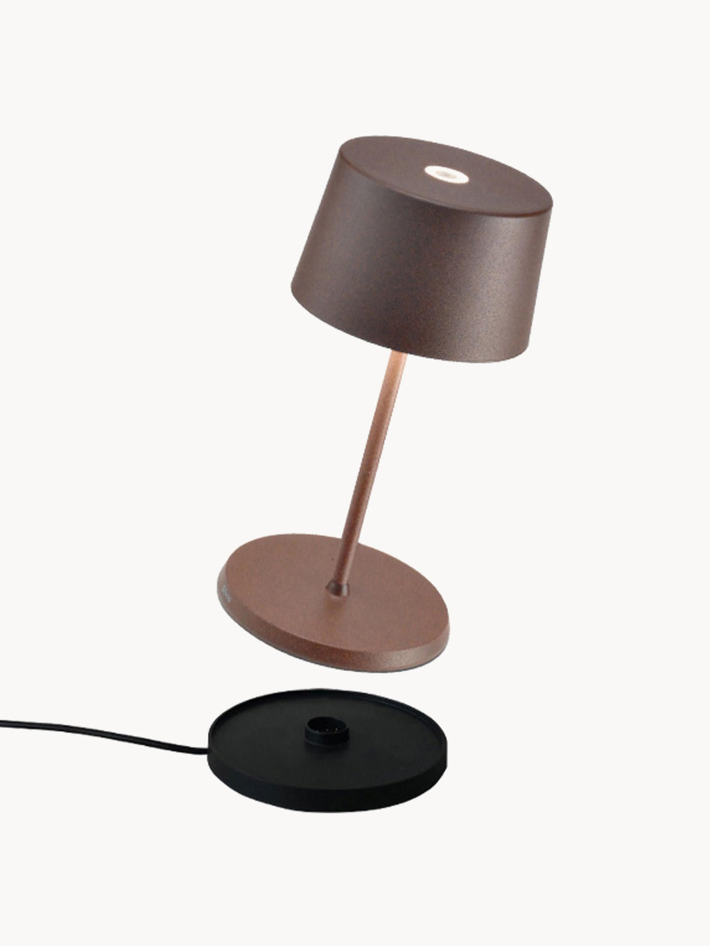 Lampe à poser LED mobile Olivia Mini Zion, intensité ajustable - Nougat