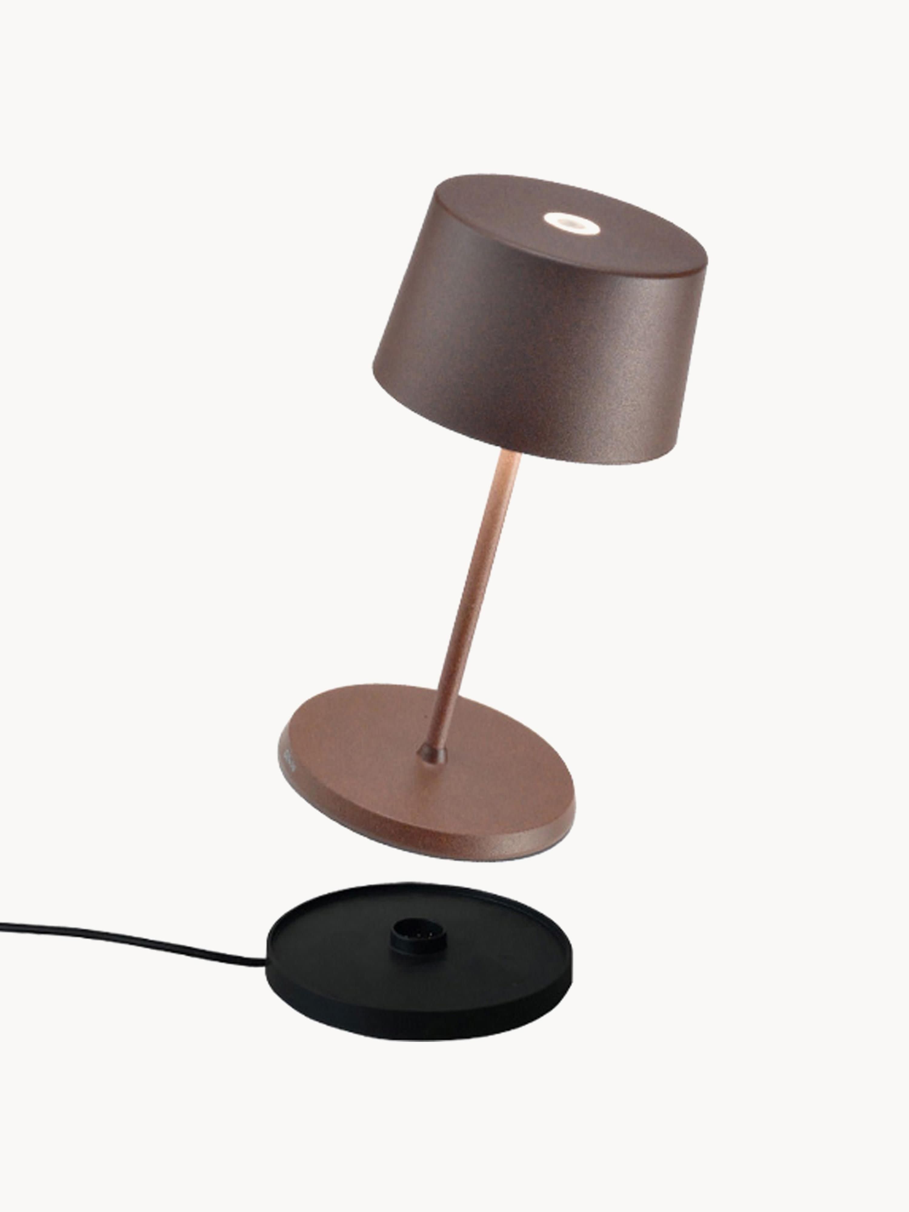 Lampe à poser LED mobile Olivia Mini Zion, intensité ajustable - Nougat