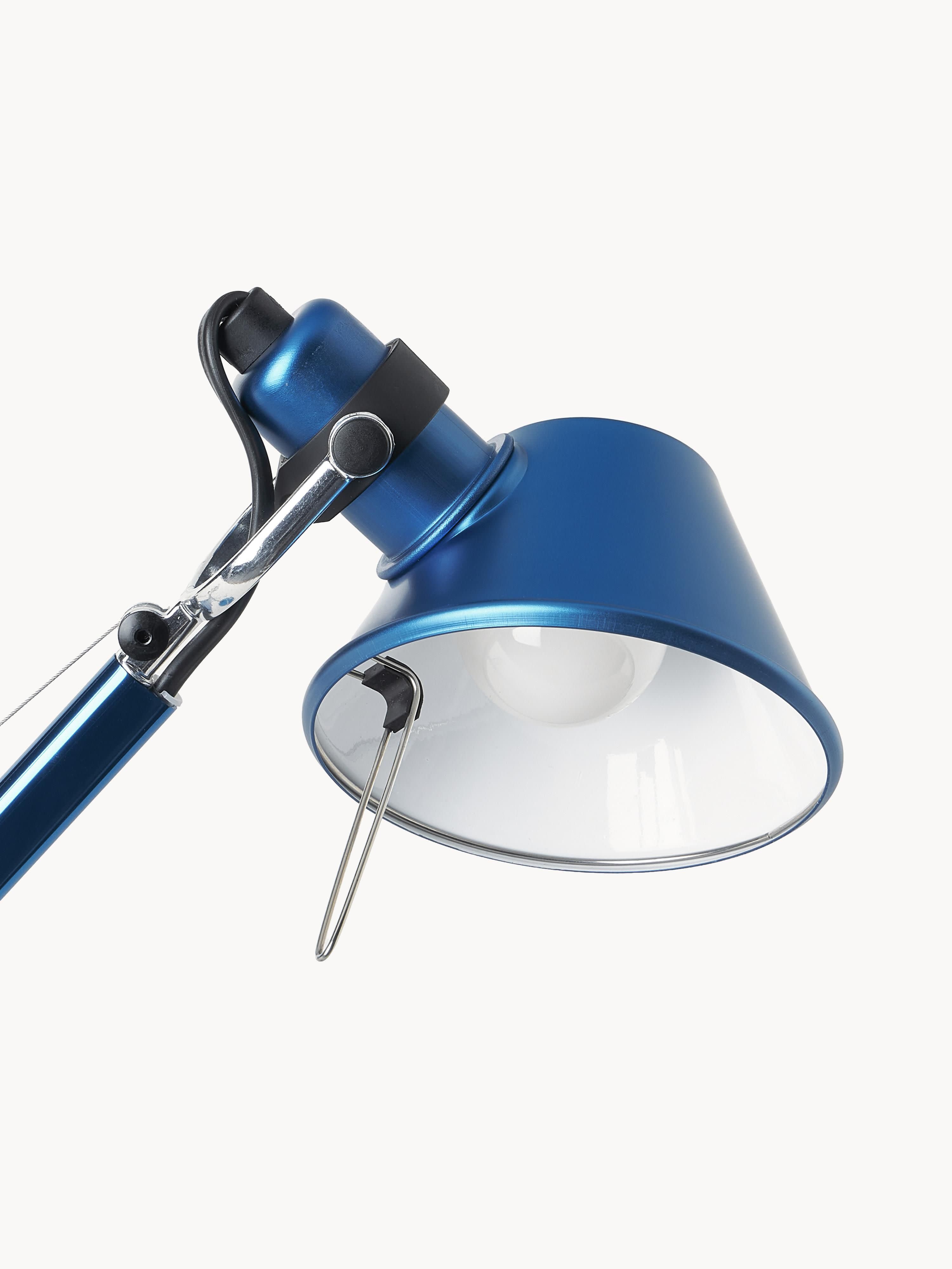 Lampe de bureau orientable Samuel - Bleu, mat