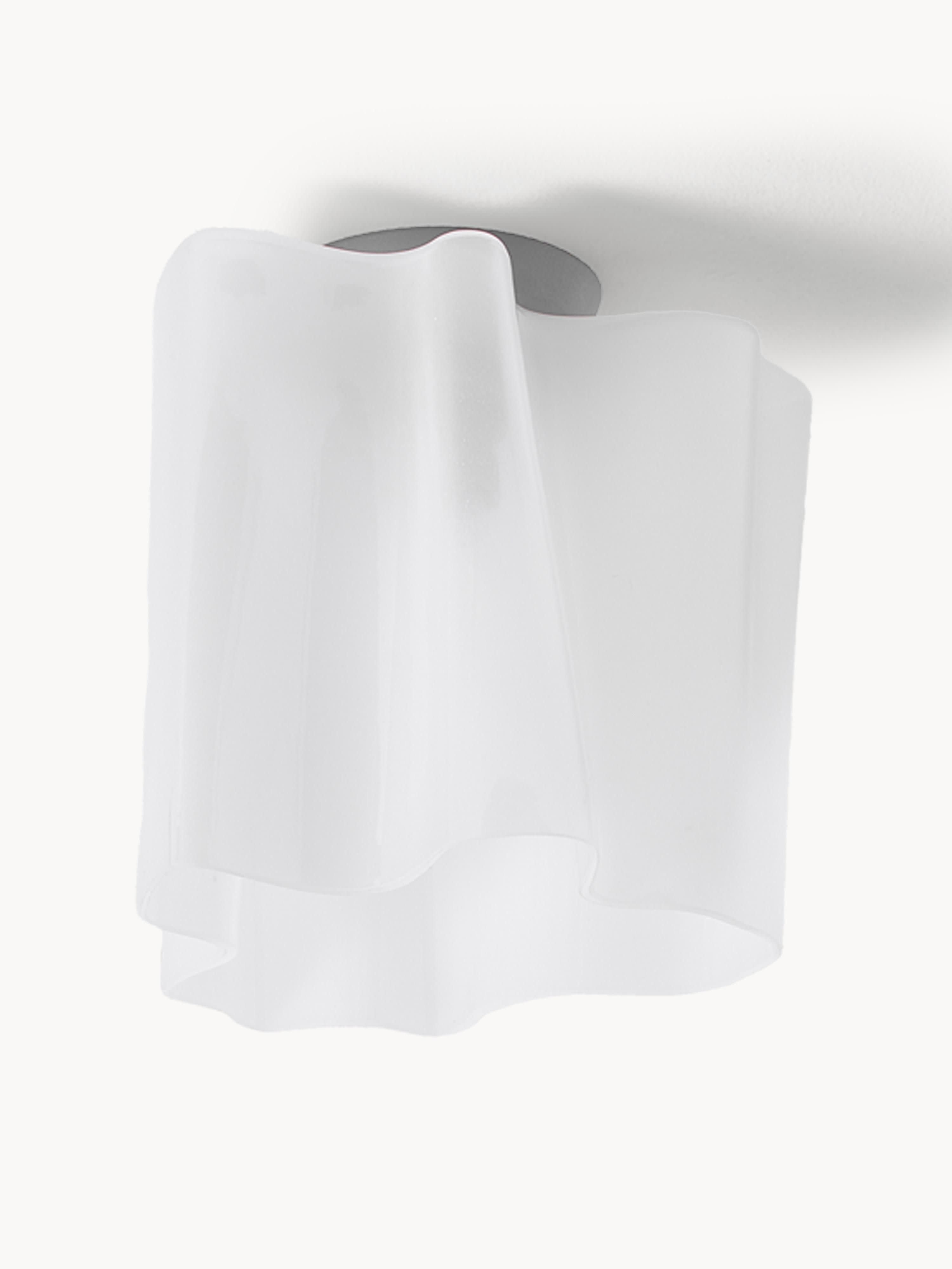 Petit plafonnier soufflé bouche Halden - Transparent