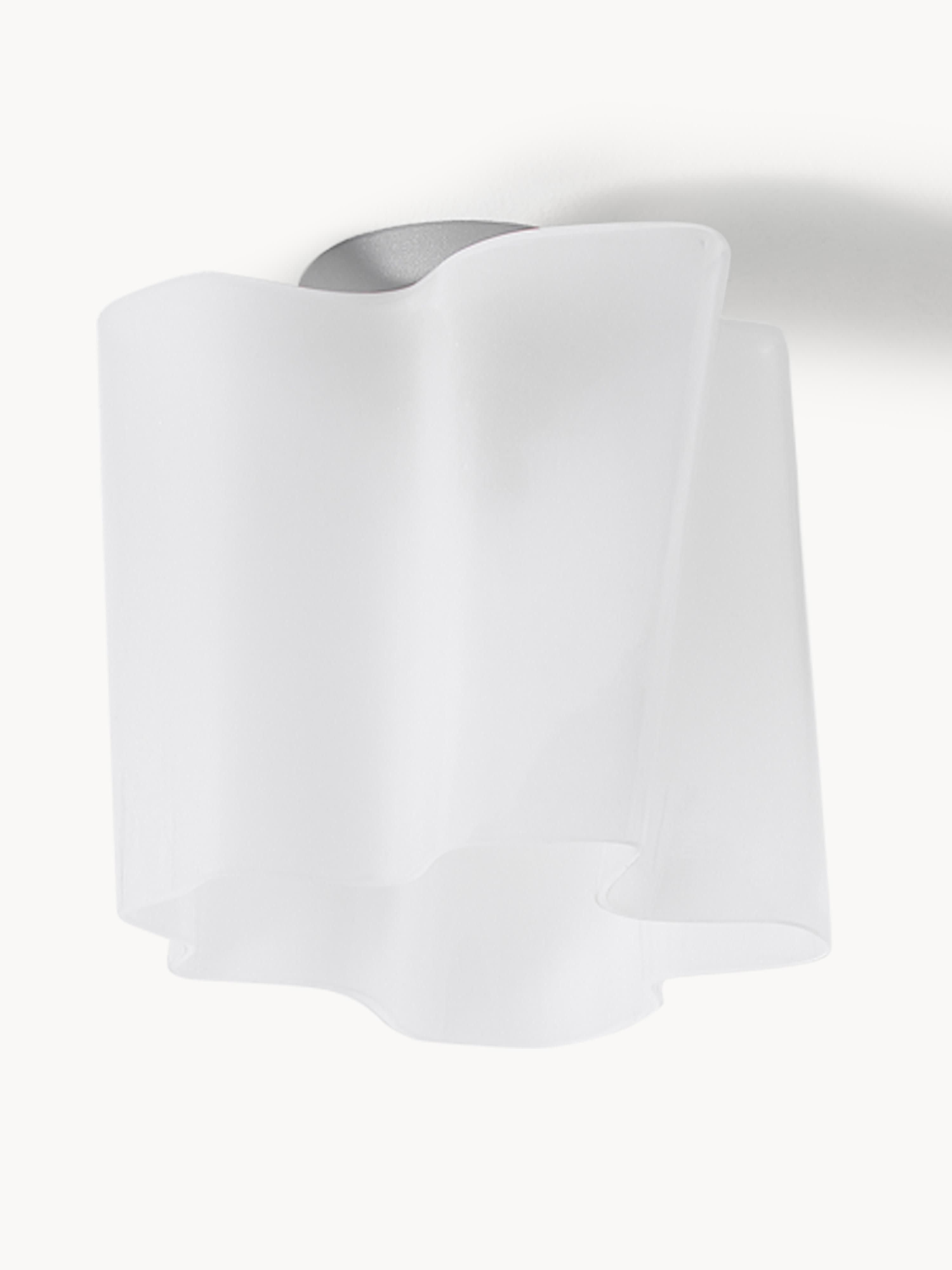 Petit plafonnier soufflé bouche Halden - Transparent