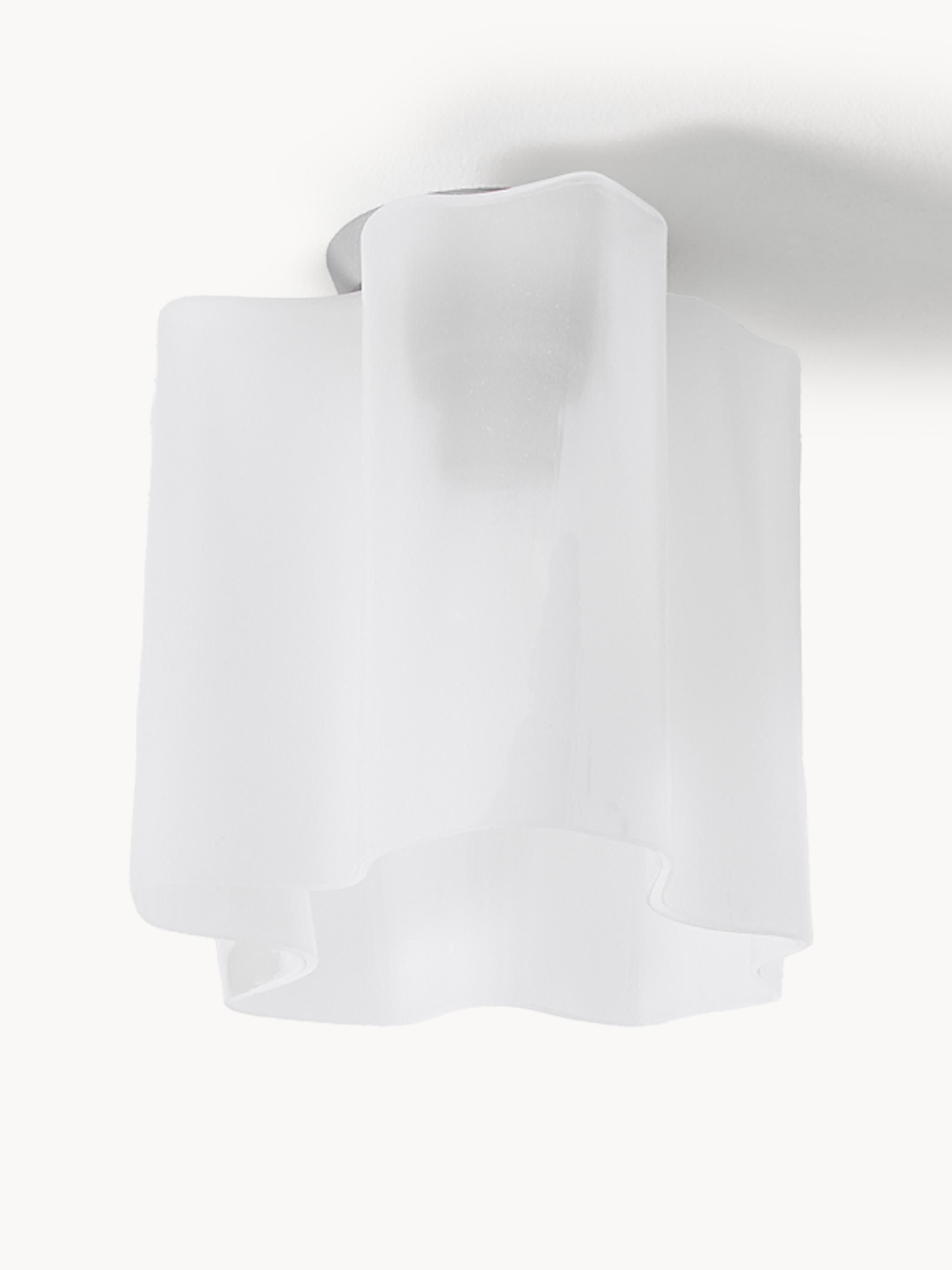 Petit plafonnier soufflé bouche Halden - Transparent