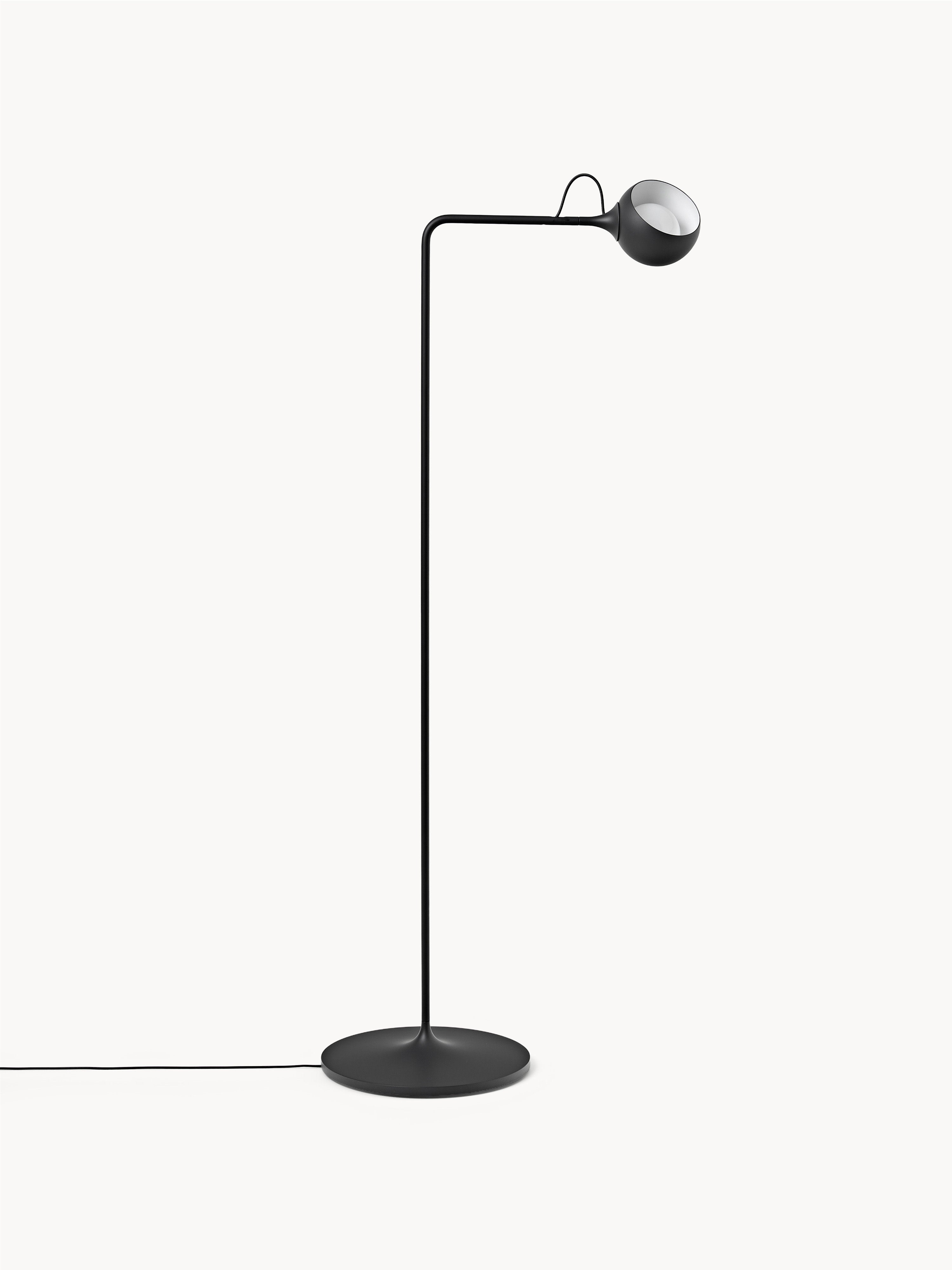 Petite liseuse LED orientable Herman, intensité ajustable - Gris foncé