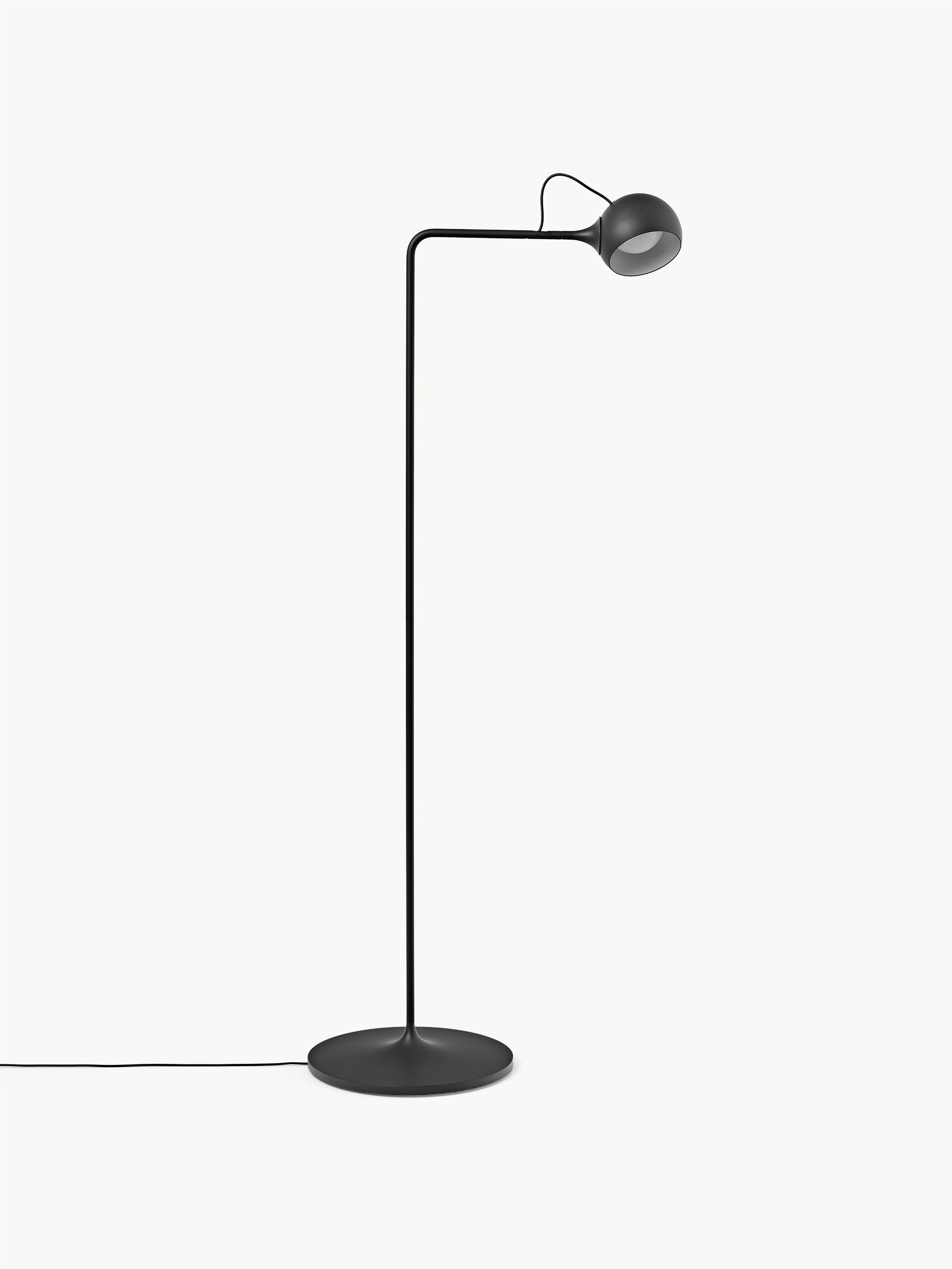 Petite liseuse LED orientable Herman, intensité ajustable - Gris foncé