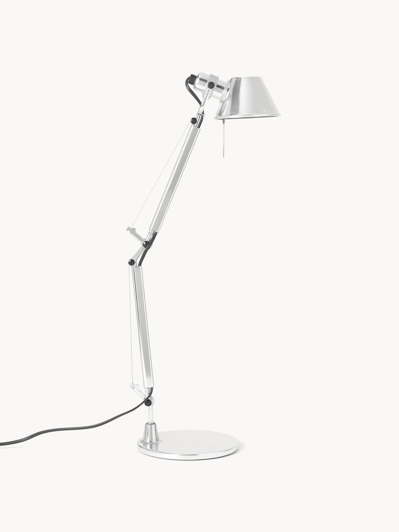 Lampe de bureau orientable Samuel - Argenté, haute brillance