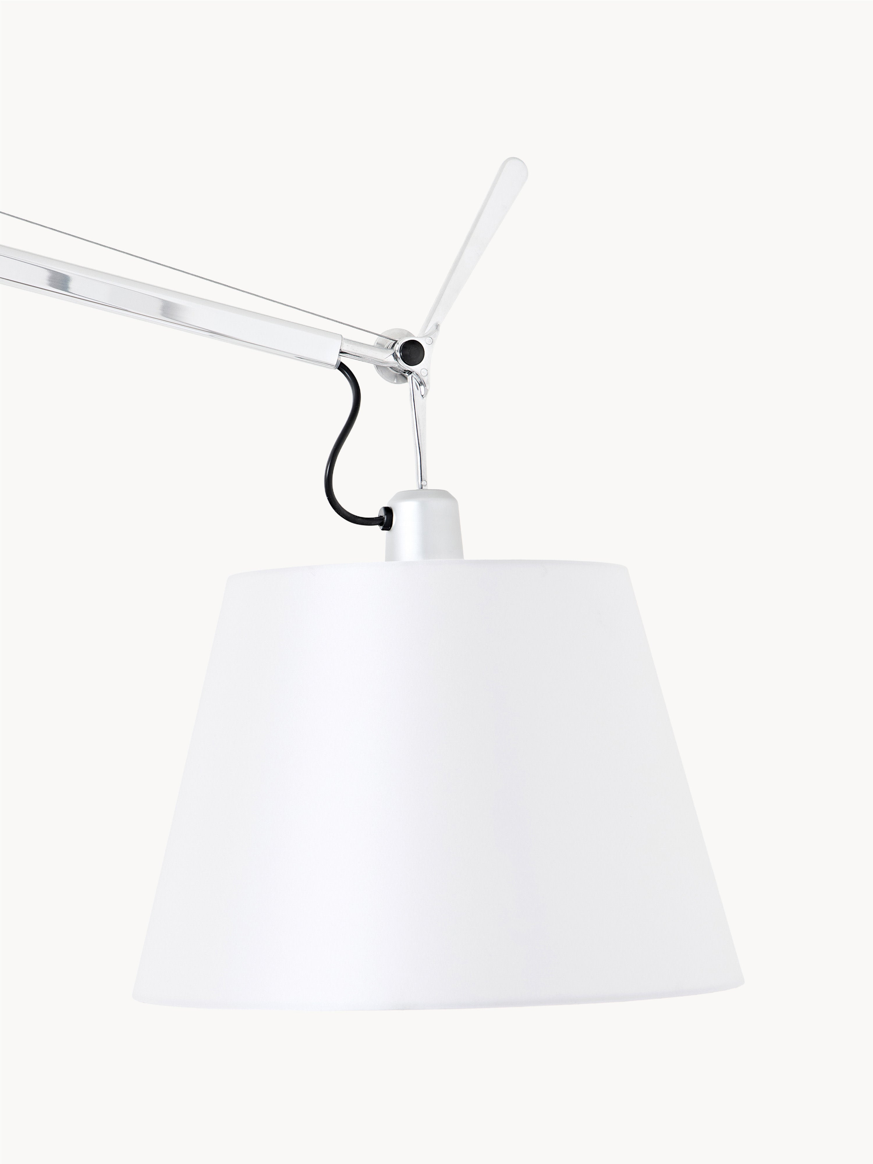 Grande liseuse orientable Earl - Jaune pâle, argenté