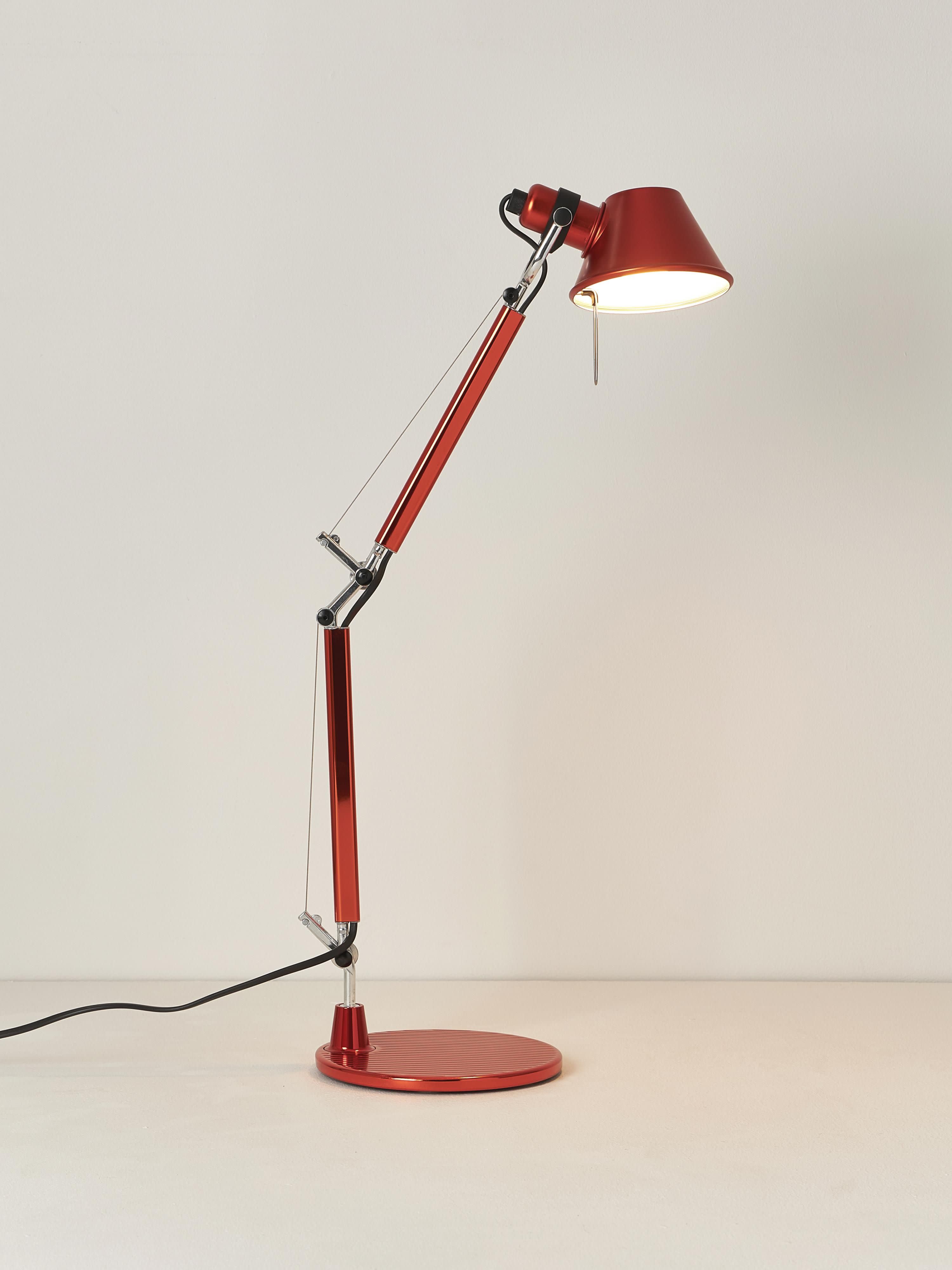 Lampe de bureau orientable Samuel - Orange, mat