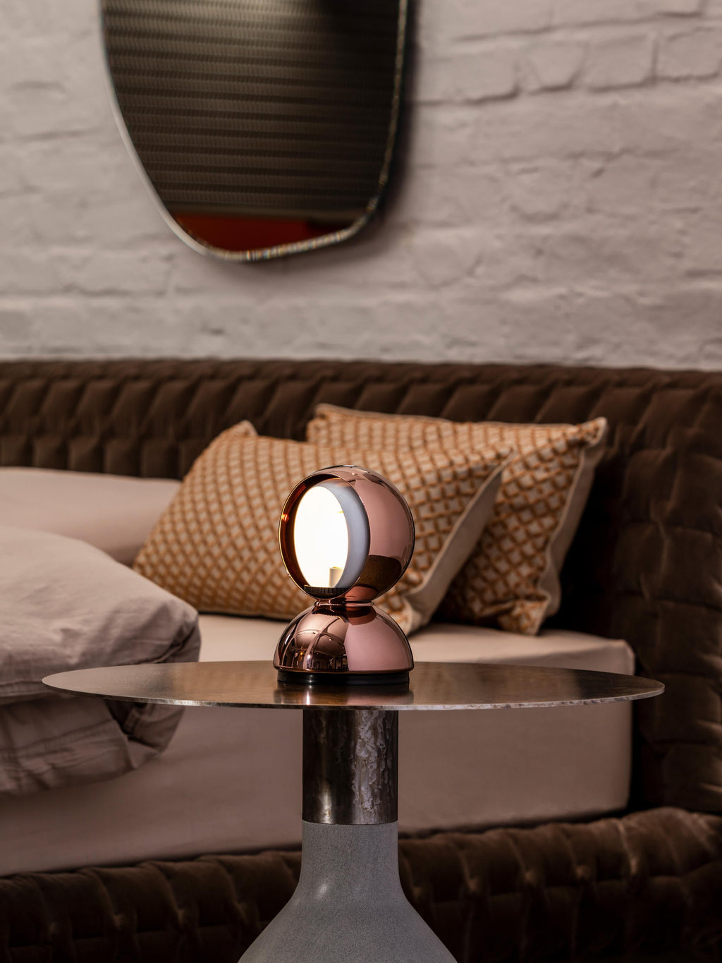 Petite lampe à poser orientable Laurits - Tons cuivre