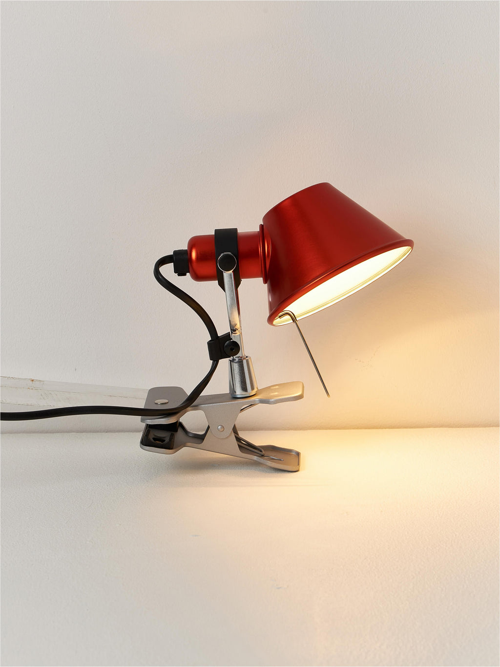 Petite lampe de bureau à pince Othar - Orange