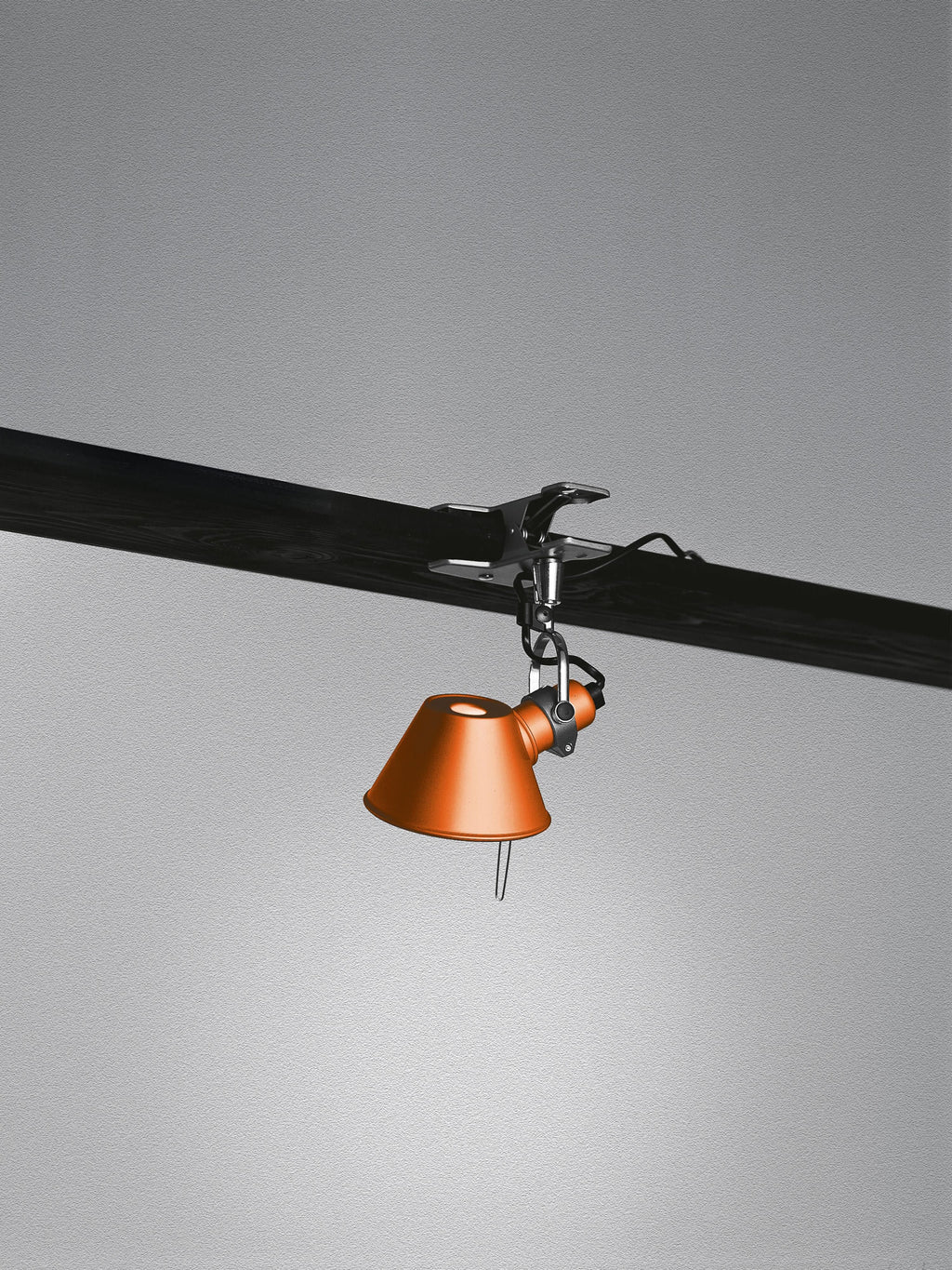 Petite lampe de bureau à pince Othar - Orange