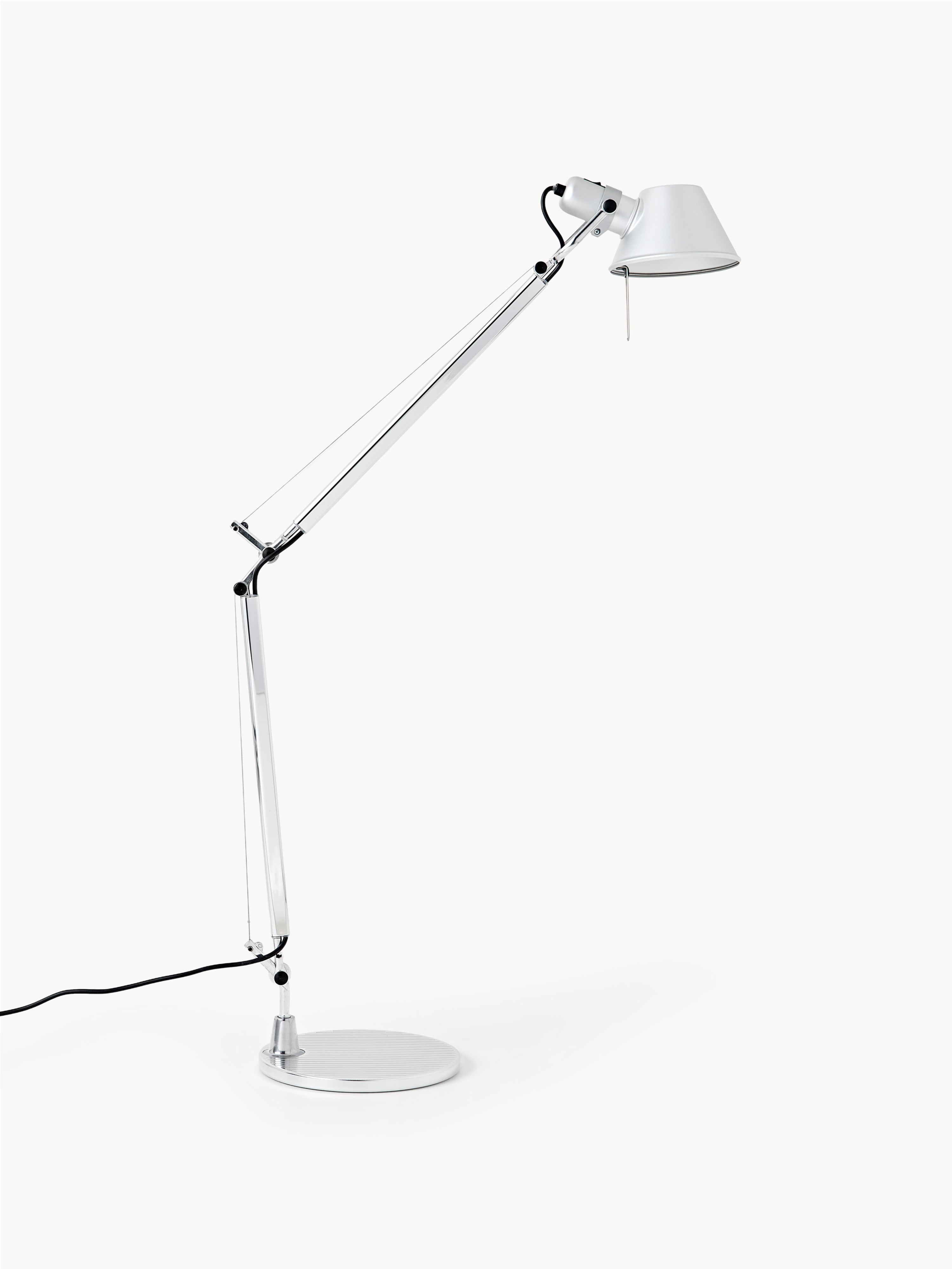 Grande lampe de bureau orientable Oskar - Argenté